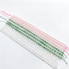 38cm Natural Crystal Drilled Donut Shape String