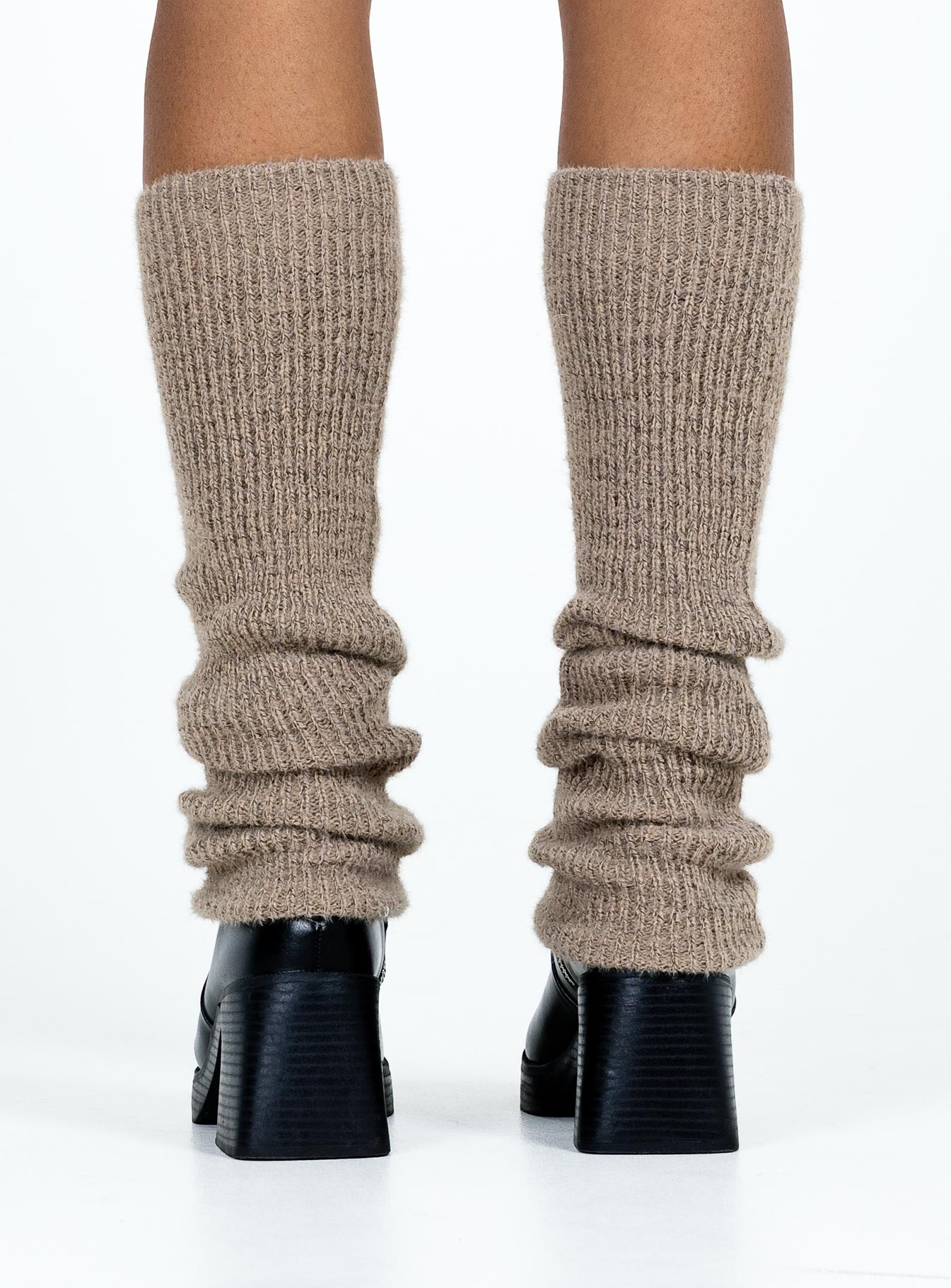 Erekson Leg Warmers Brown women's socks by Ellevoria