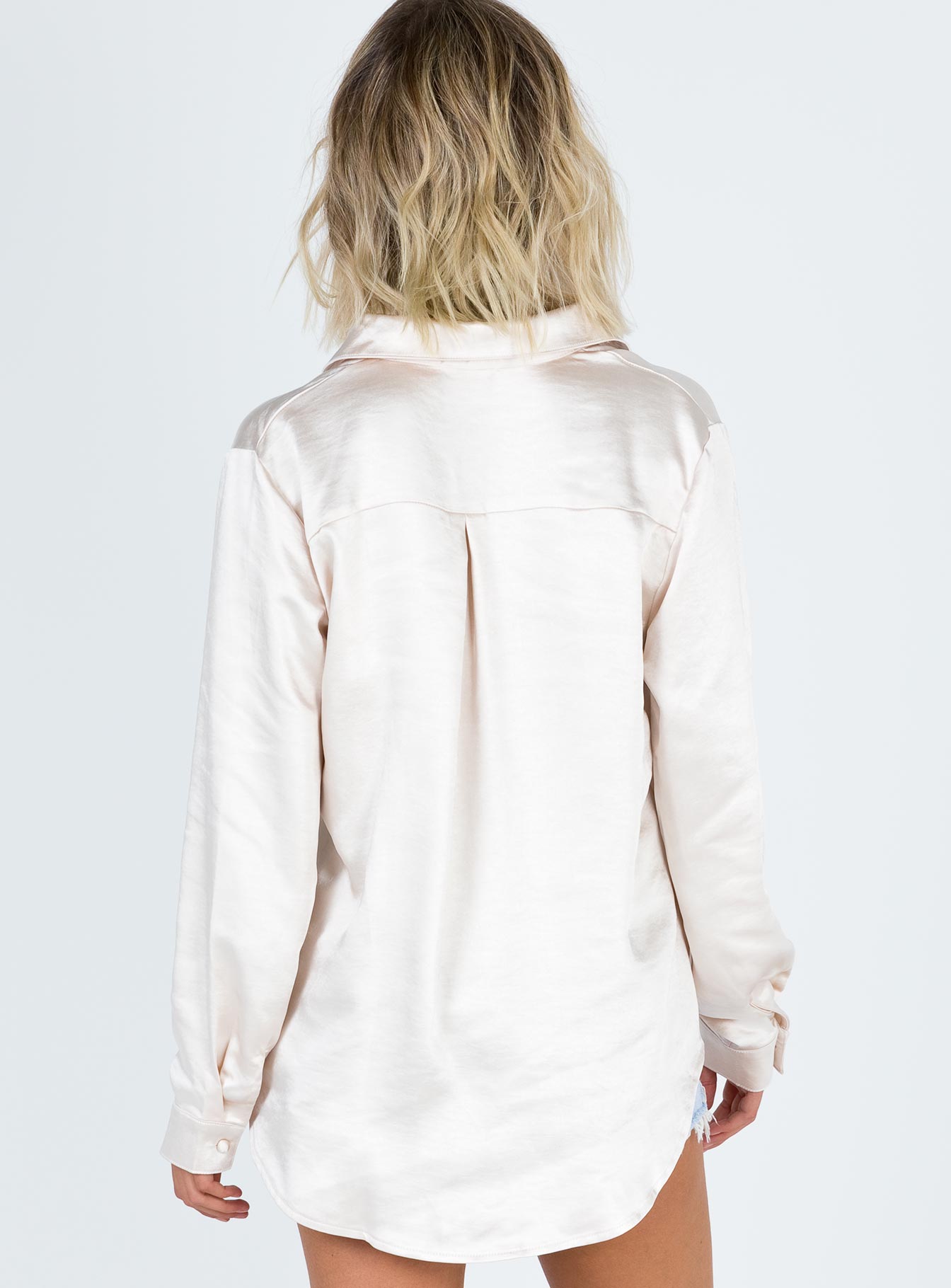 Vintage Vibes Shirt Champagne - women's shirt by Ellevoria - view 5