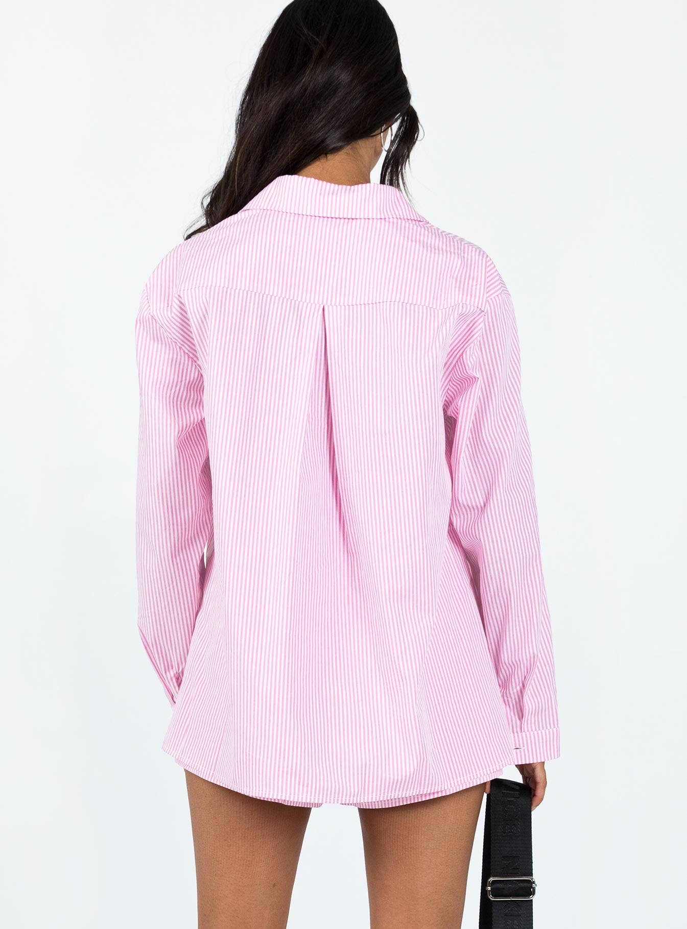 The Chloe Set Pink Stripe - women's shirt by Ellevoria - view 6