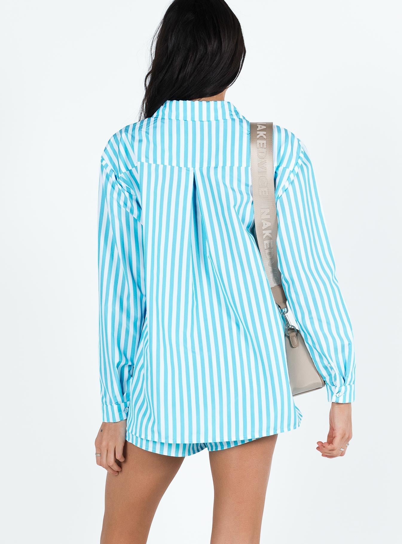 Chloe Set Light Blue - women's shirt by Ellevoria - view 6