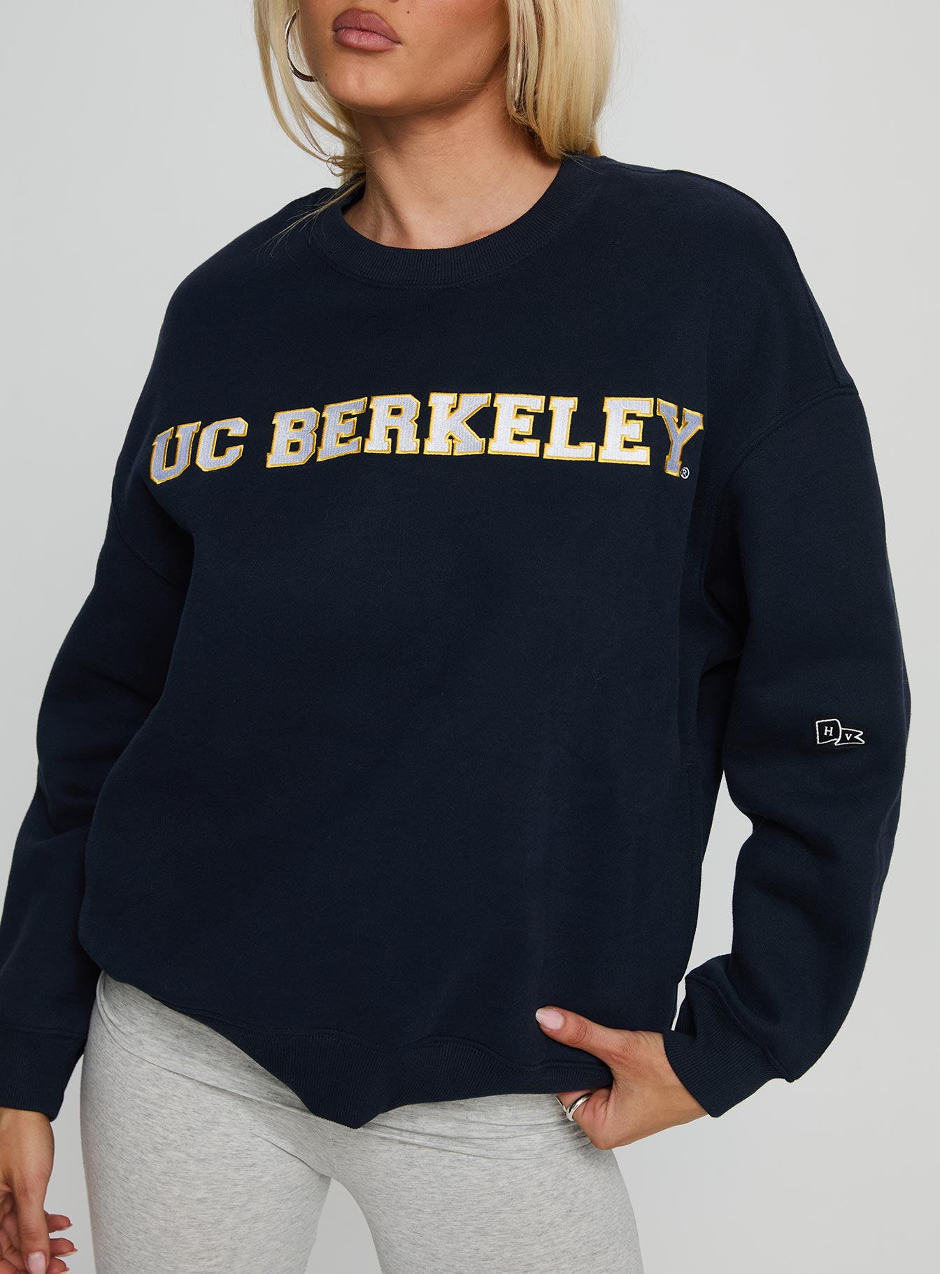 UC Berkeley Offside Crewneck Sweatshirt Navy women's sweater by Ellevoria