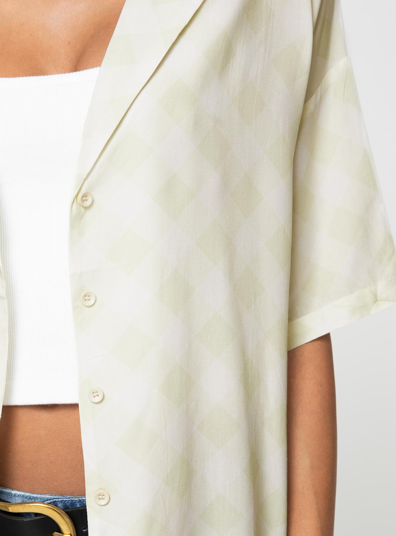 Caraliia Shirt Green Check - women's shirt by Ellevoria - view 6