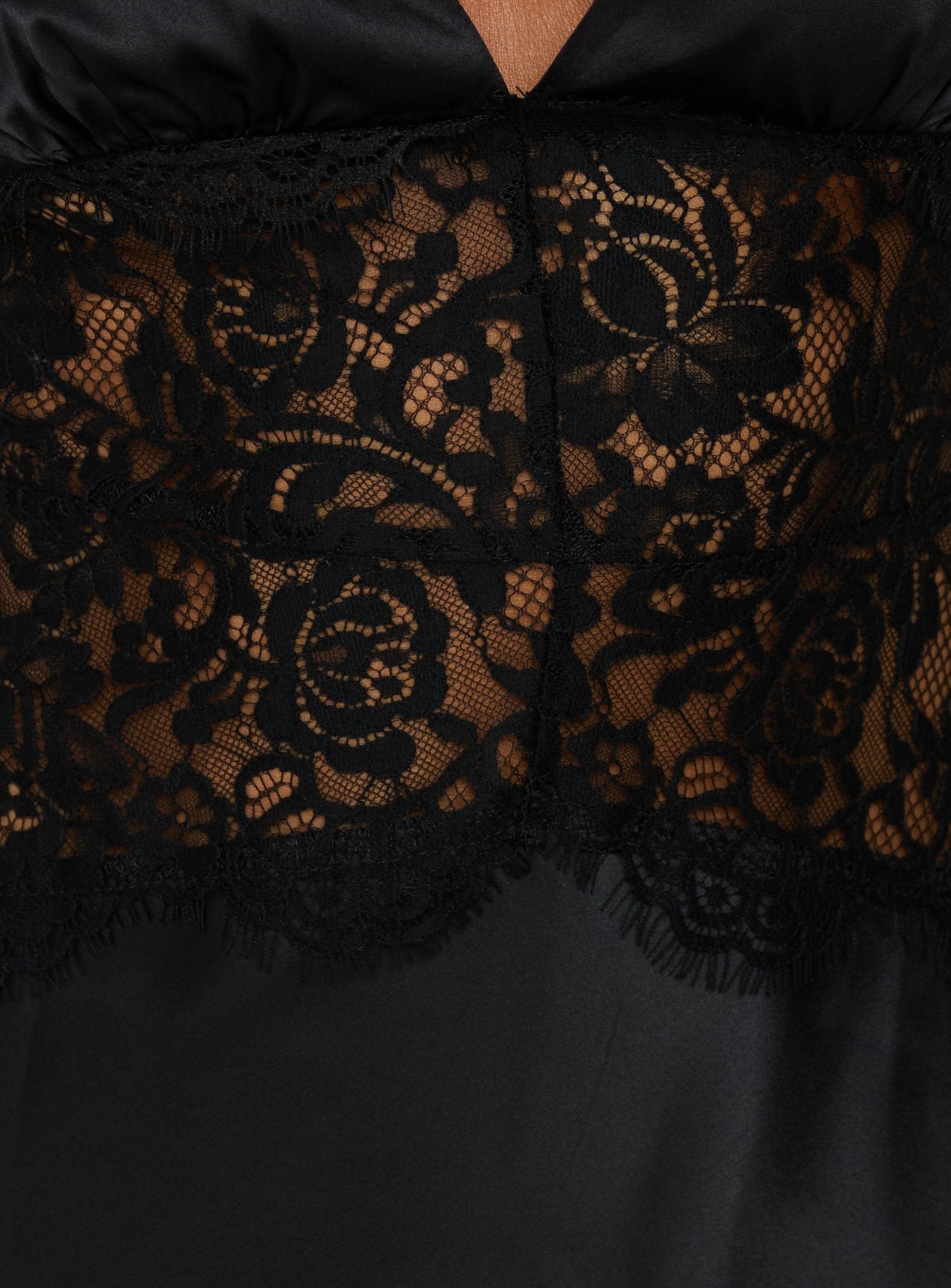 Klairee Lace Maxi Dress Black - women's maxi dress by Ellevoria - view 6