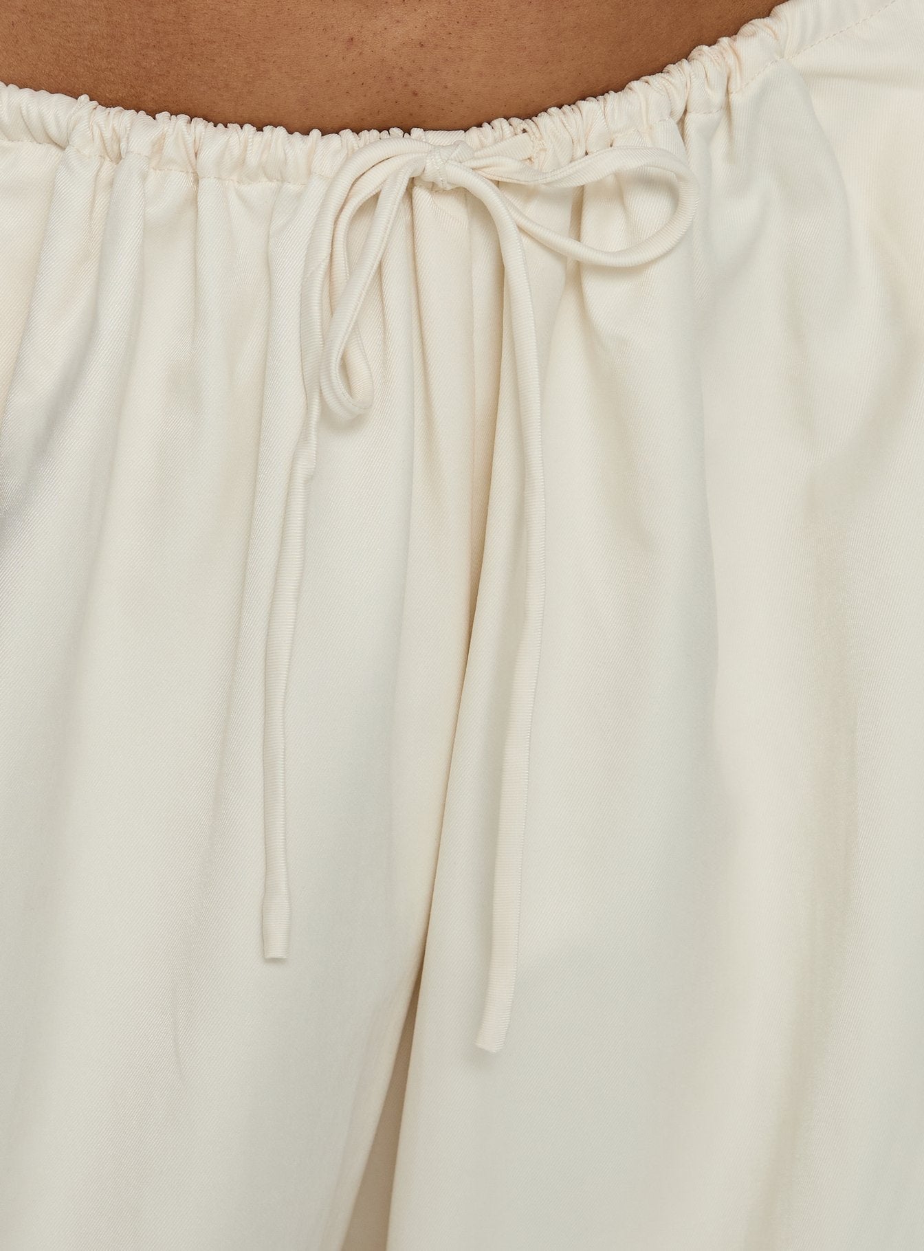 Bungala Oversized Relaxed Pants Ivory - loose fit women's bottoms by Ellevoria
