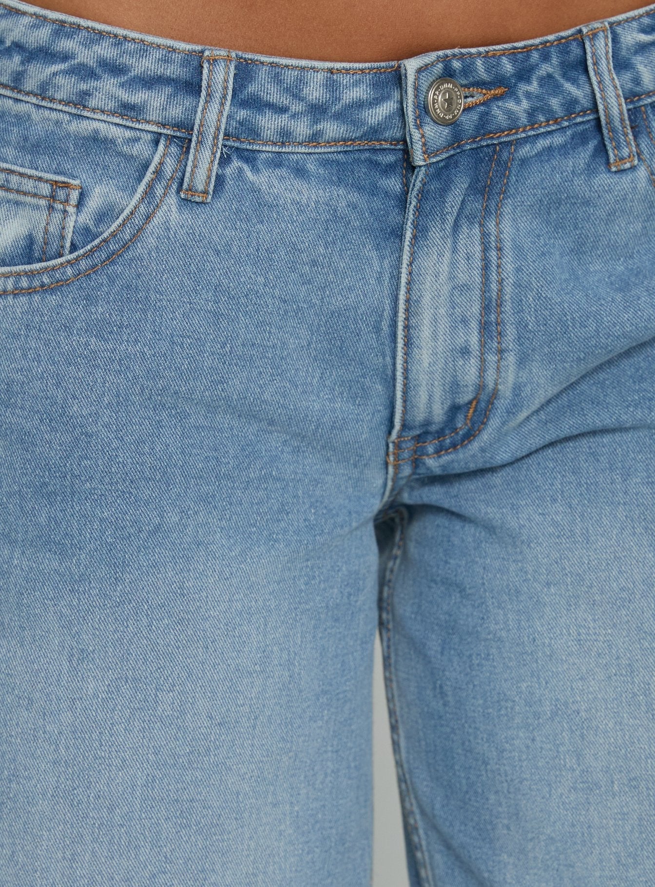Ramos Low Rise Wide Leg Denim Jeans Bright Blue Wash women's denim jeans by Ellevoria