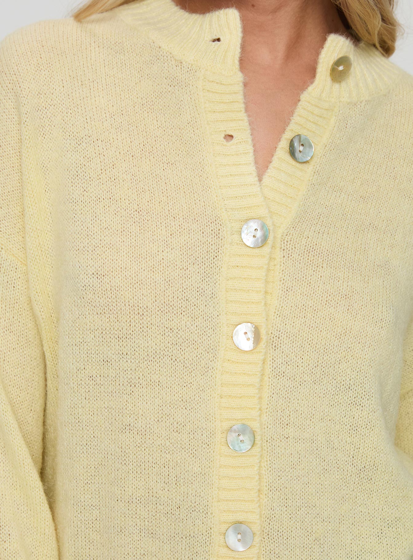 Sunbeam Cardigan Yellow women's sweater by Ellevoria