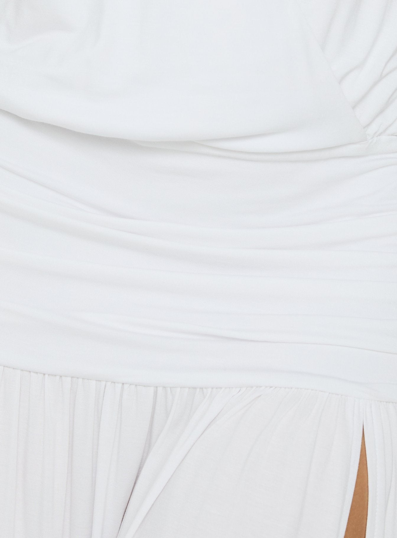 Casanova Halter Wrap Maxi Dress White - women's maxi dress by Ellevoria - view 6