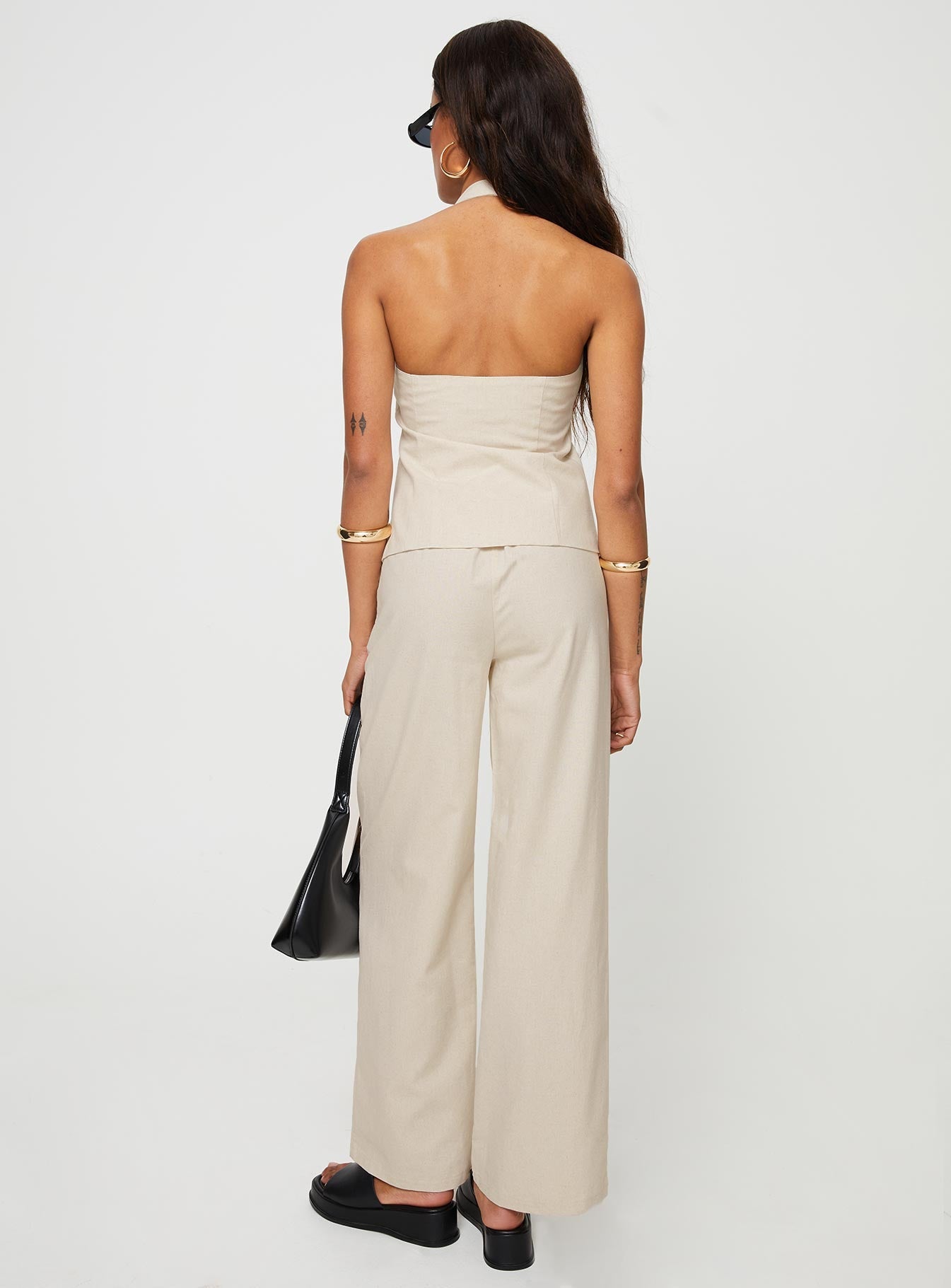 Cassiopeia Set Beige women's pant set by Ellevoria