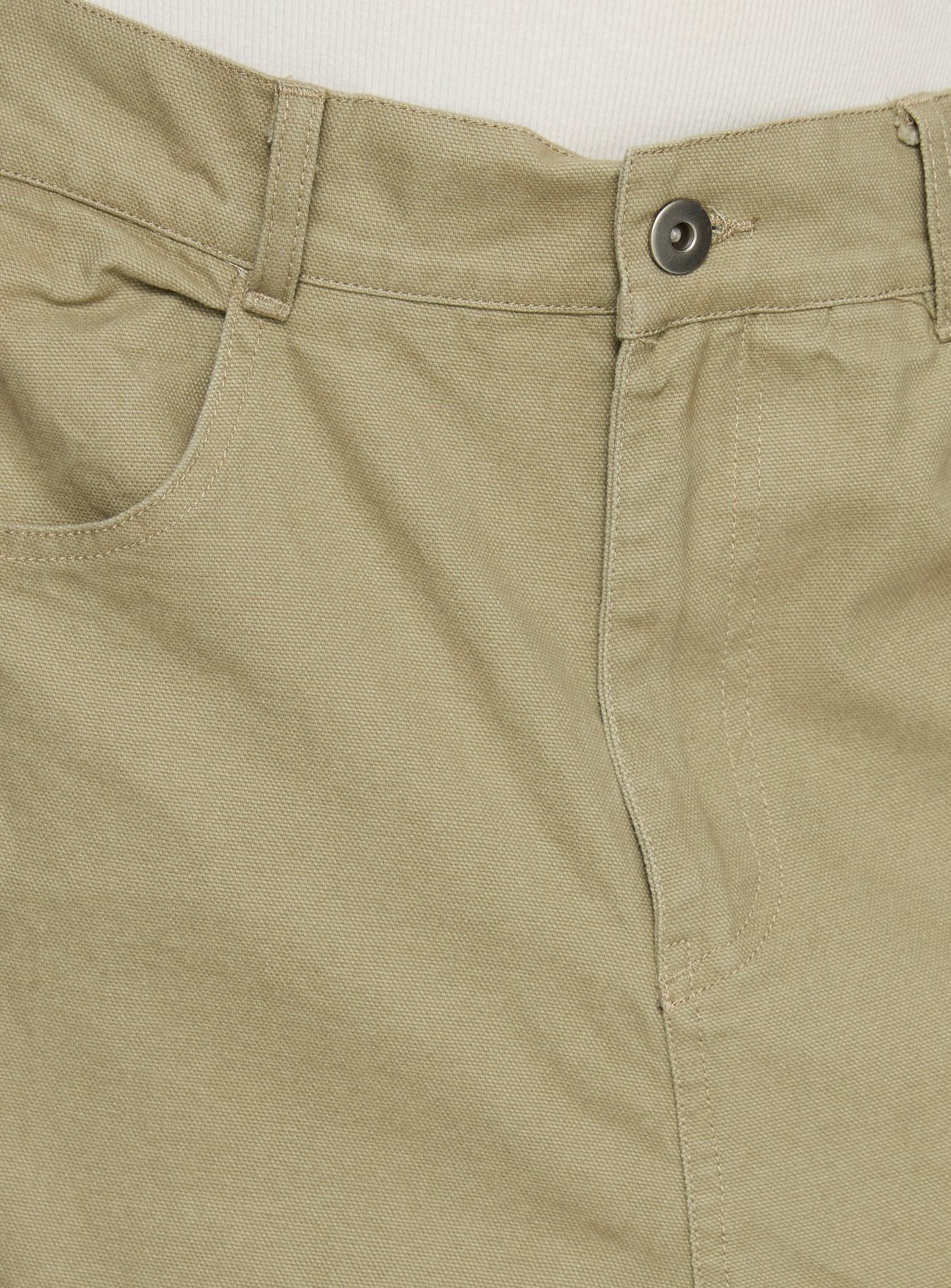 Sylene Pocket Detail Cargo Pants Khaki - loose fit women's bottoms by Ellevoria