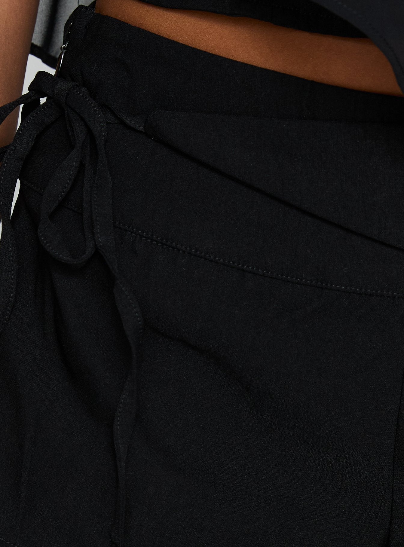 Senzo Wrap Shorts Black women's matching set by Ellevoria