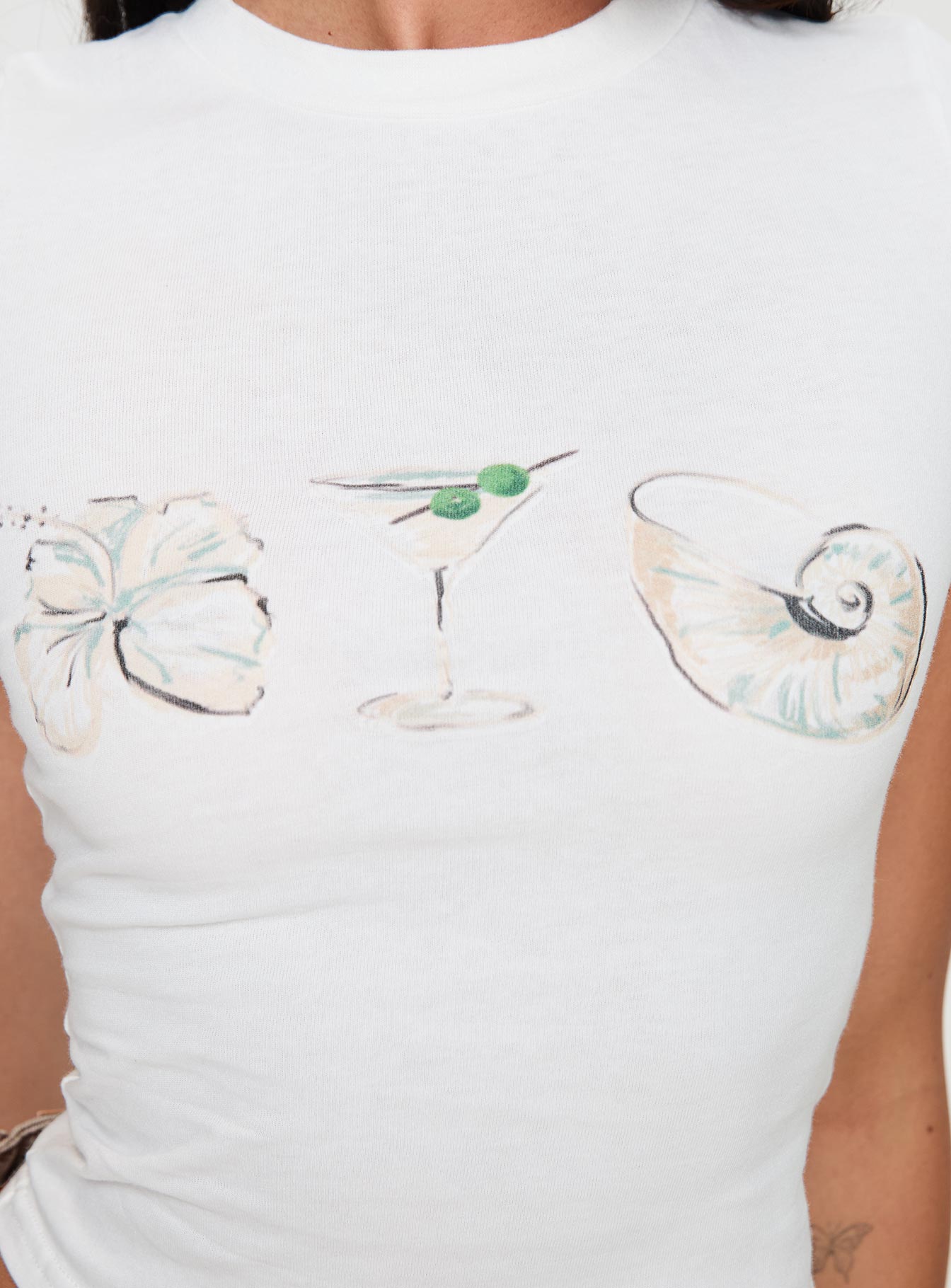 Odyssey Tee White - women's top by Ellevoria - view 6