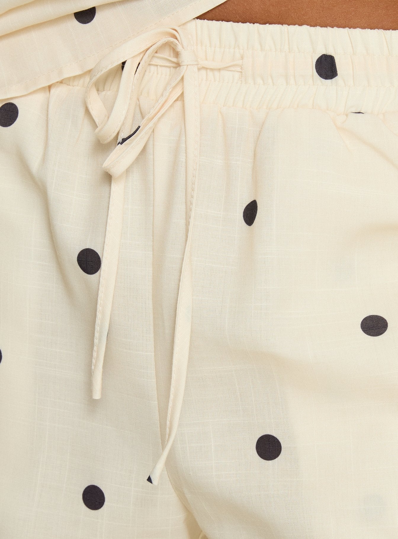 Bellara Tie Waist Pants Yellow Polka - loose fit women's bottoms by Ellevoria