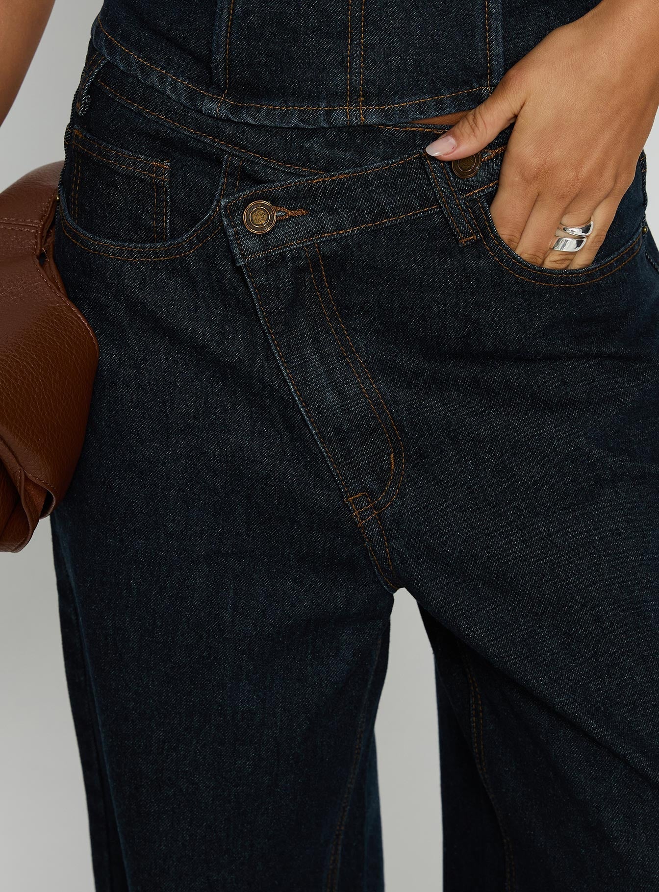 Blue Crush Low Rise Wide Leg Jeans Indigo women's denim jeans by Ellevoria