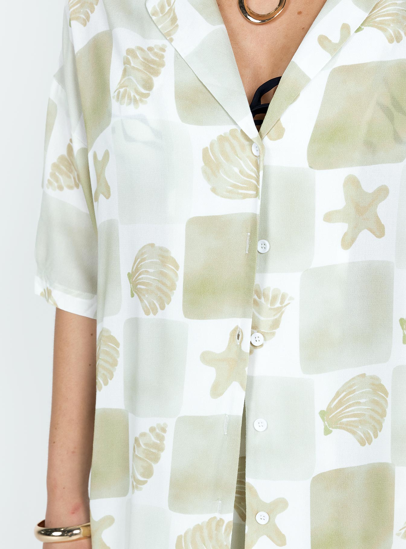 Caraliia Shirt Green - women's shirt by Ellevoria - view 7