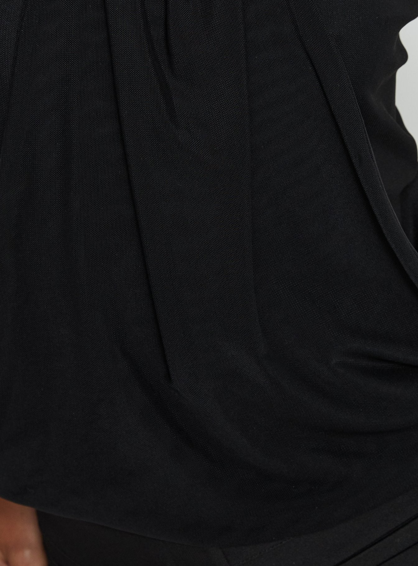 Hedlea Draped Ring Detail Top Black - women's top by Ellevoria - view 6