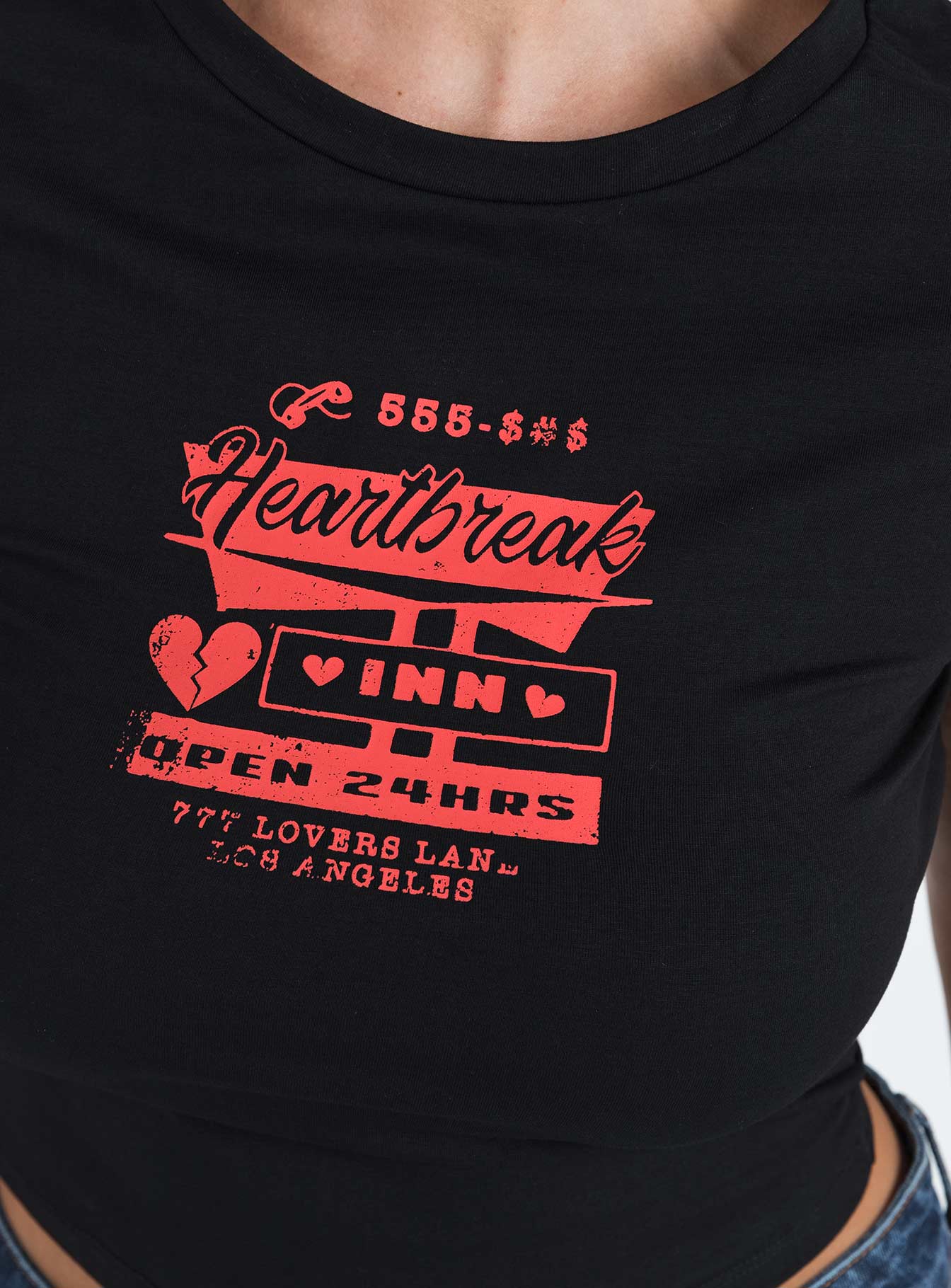 Heartbreak Tee Black - women's top by Ellevoria - view 8