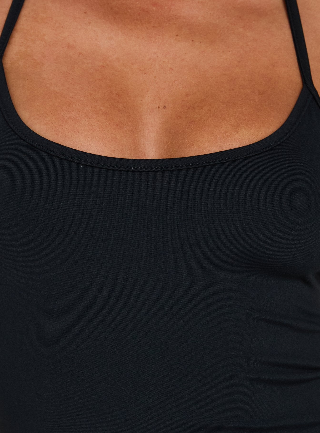Daily Define Thin Strap Halter Tank Top Black - women's top by Ellevoria - view 6