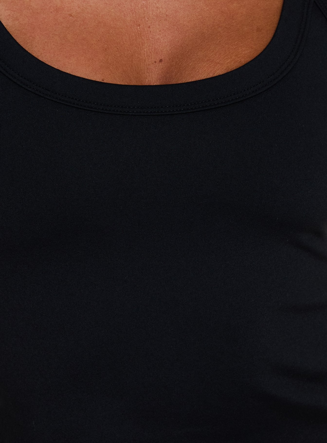 Kasper Cinched Longline Tank Top Black - women's top by Ellevoria - view 6
