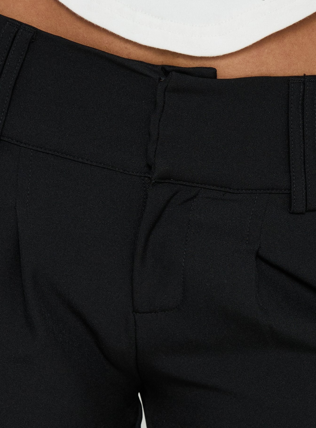 Loved Up Low Rise Baggy Pants Black - loose fit women's bottoms by Ellevoria