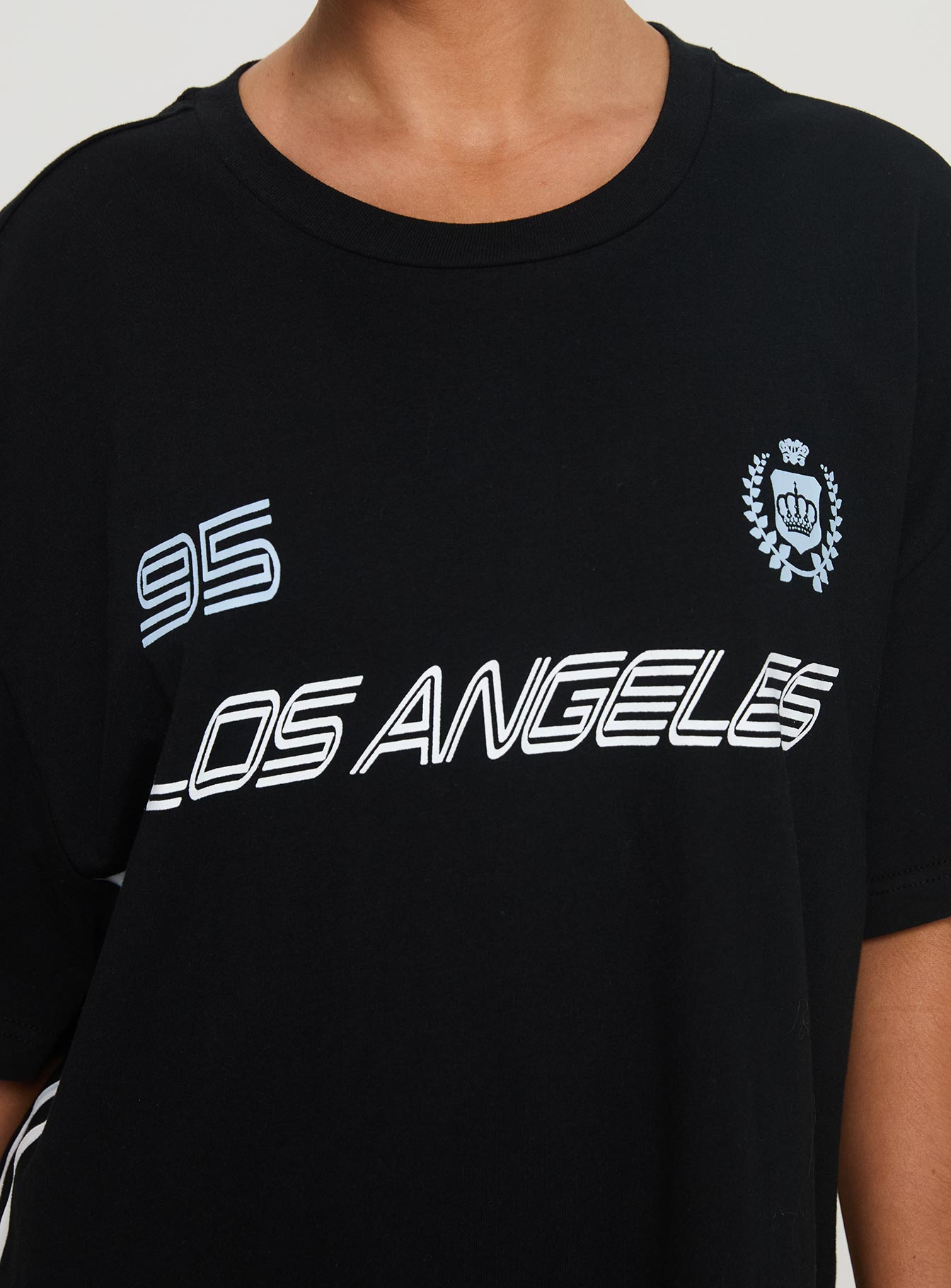 Goal La Oversized Tee Black - women's top by Ellevoria - view 7
