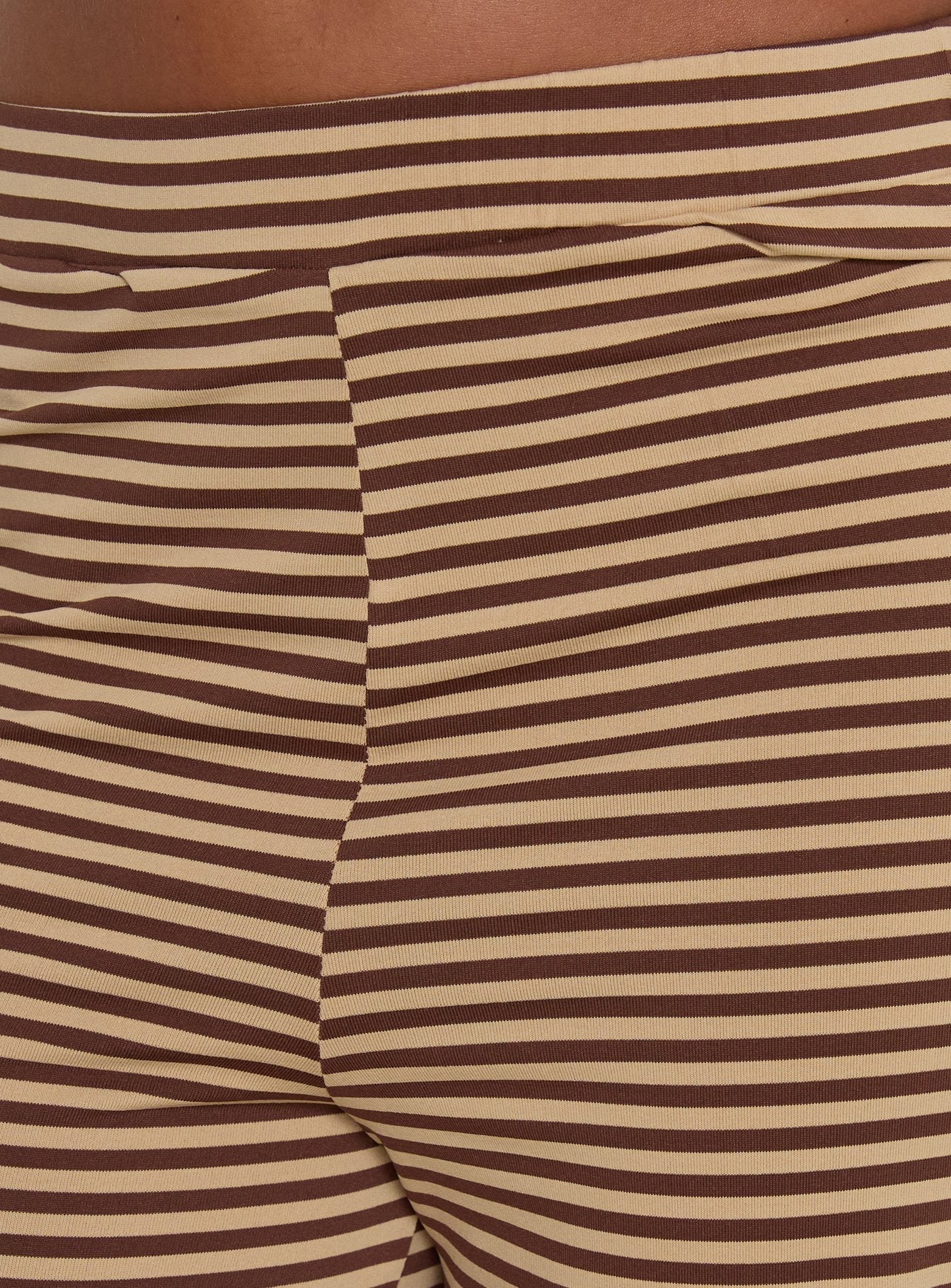 Timora Pants Brown Stripe women's pant set by Ellevoria