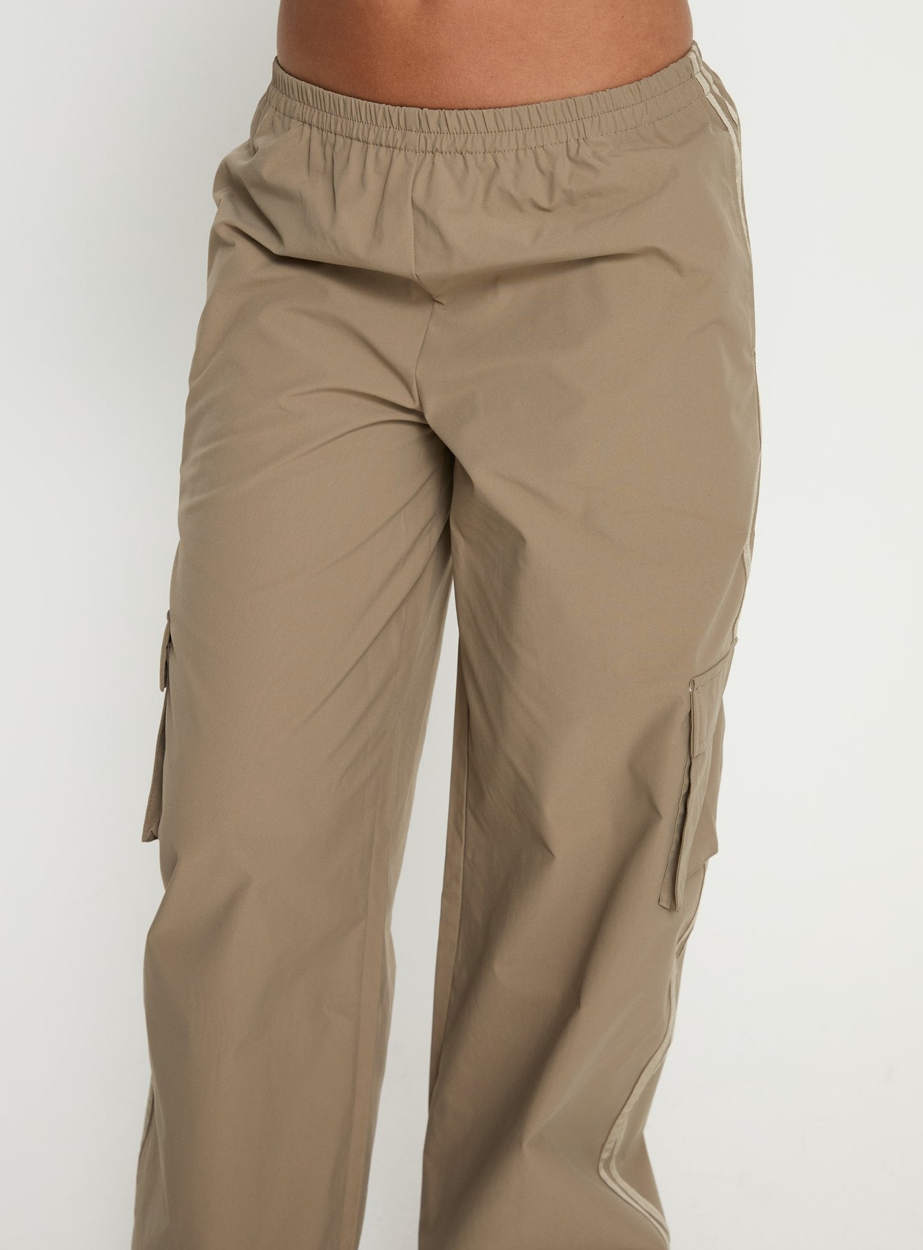 Ellyn Baggy Cargo Pants Khaki - loose fit women's bottoms by Ellevoria