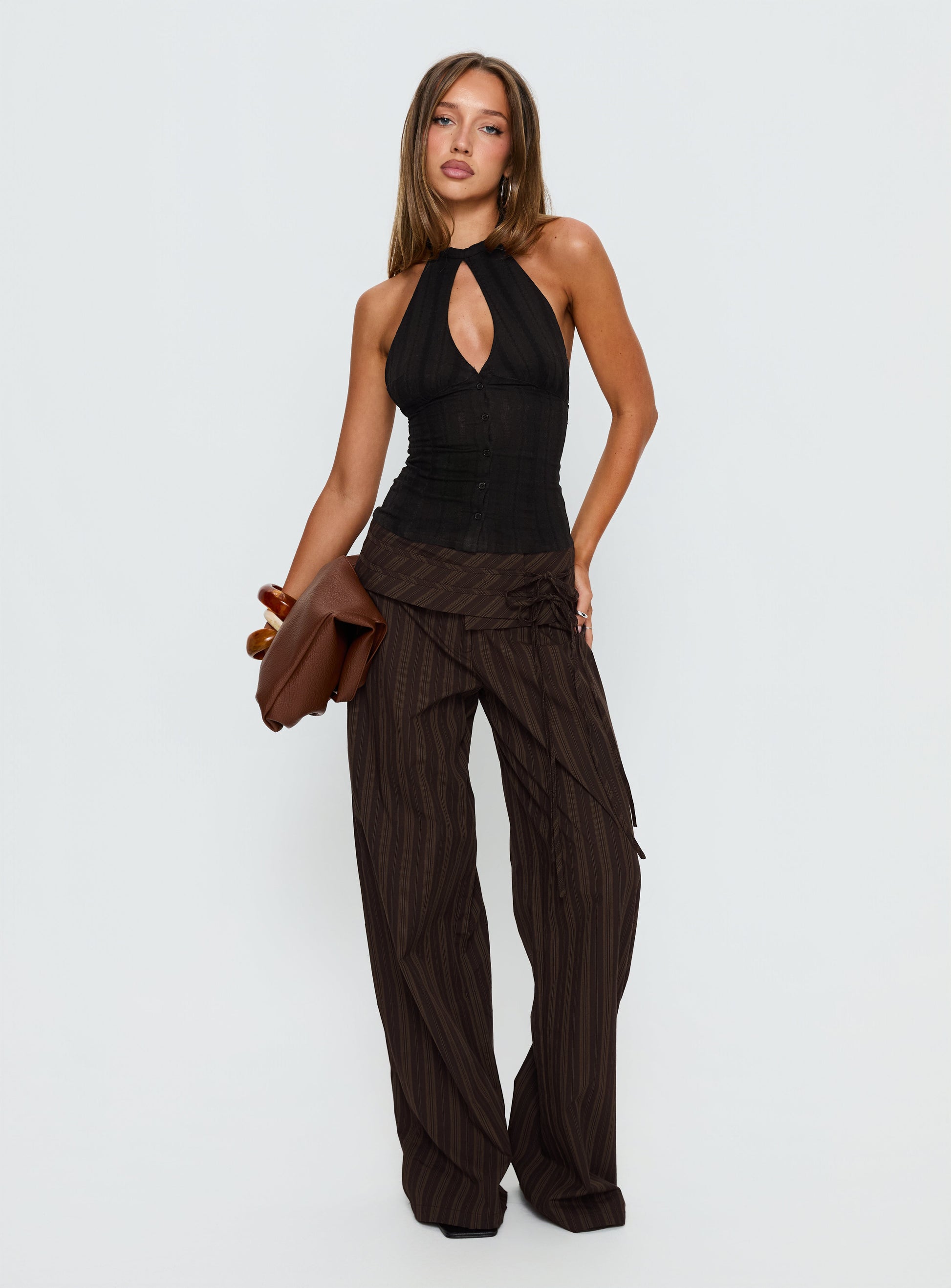 Call You Up Keyhole Backless Top Black - women's top by Ellevoria - view 3