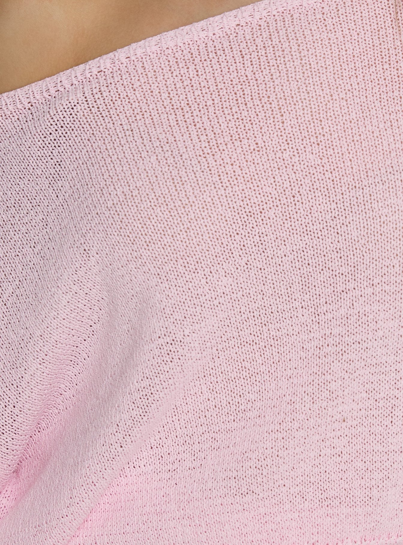 Xaria Off Shoulder Knit Sweater Pink women's sweater by Ellevoria