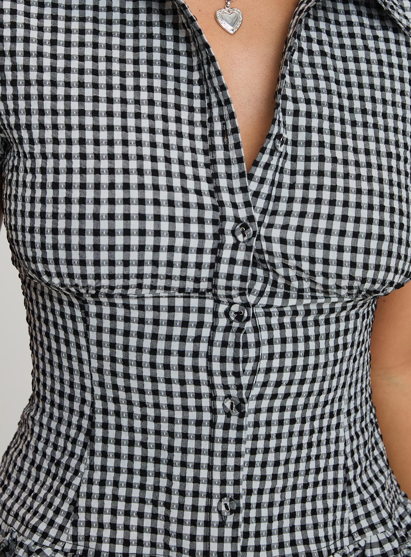 Covey Shirred Puff Sleeve Top Multi women's two piece set by Ellevoria