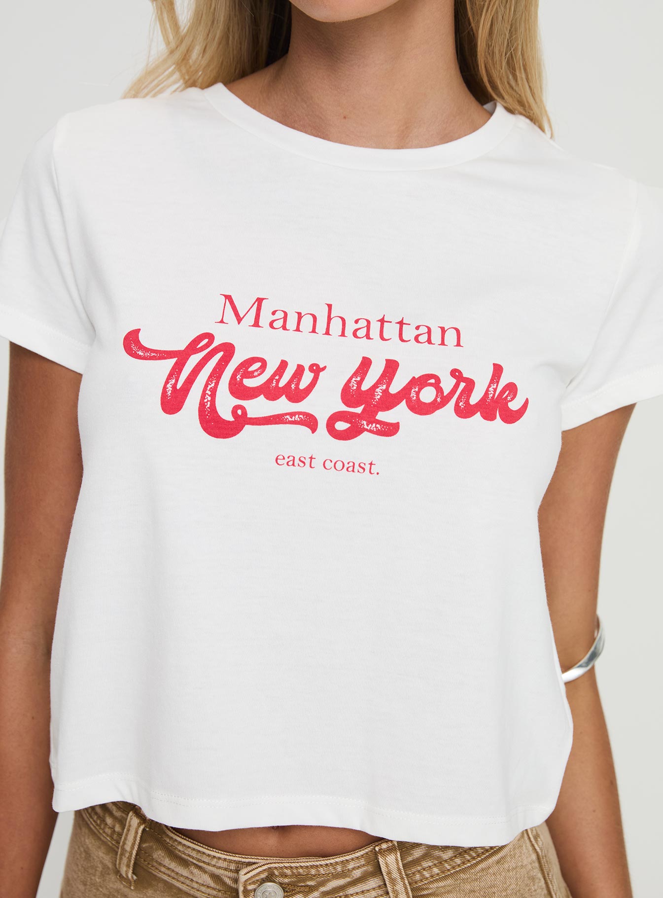 East Coast Nyc Tee White - women's top by Ellevoria - view 7
