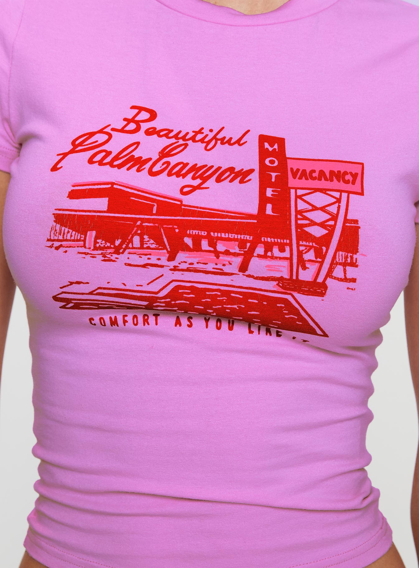 Palm Canyon Tee Pink - women's top by Ellevoria - view 6