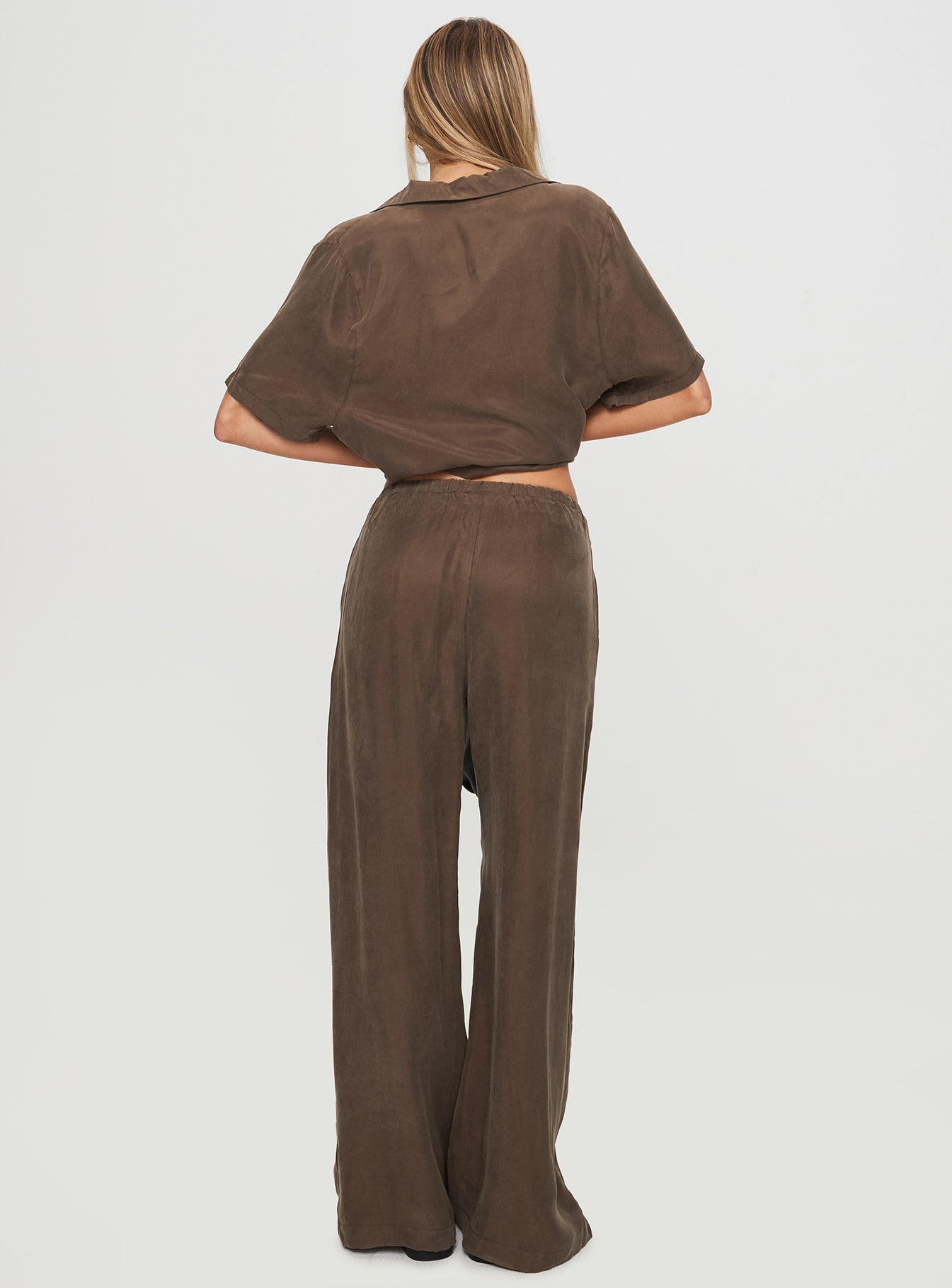 Mahlab Pants Chocoloate women's pant set by Ellevoria