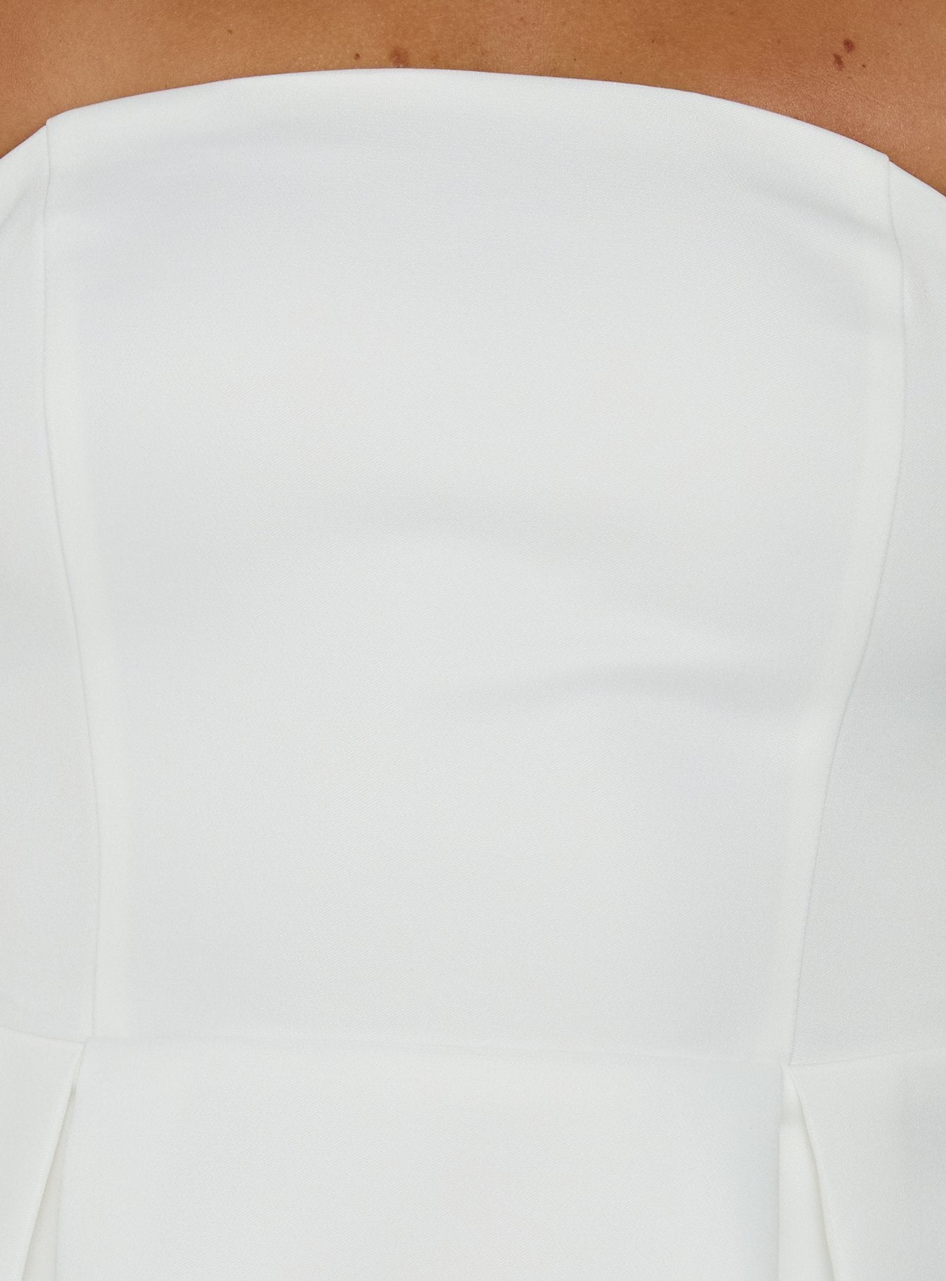 Spader Corset Mini Dress White - women's fashion by Ellevoria - view 6