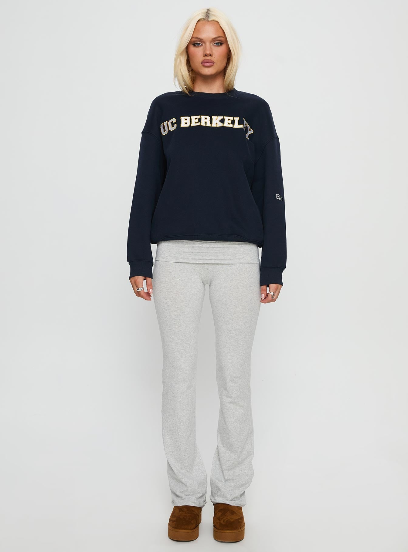 UC Berkeley Offside Crewneck Sweatshirt Navy women's sweater by Ellevoria