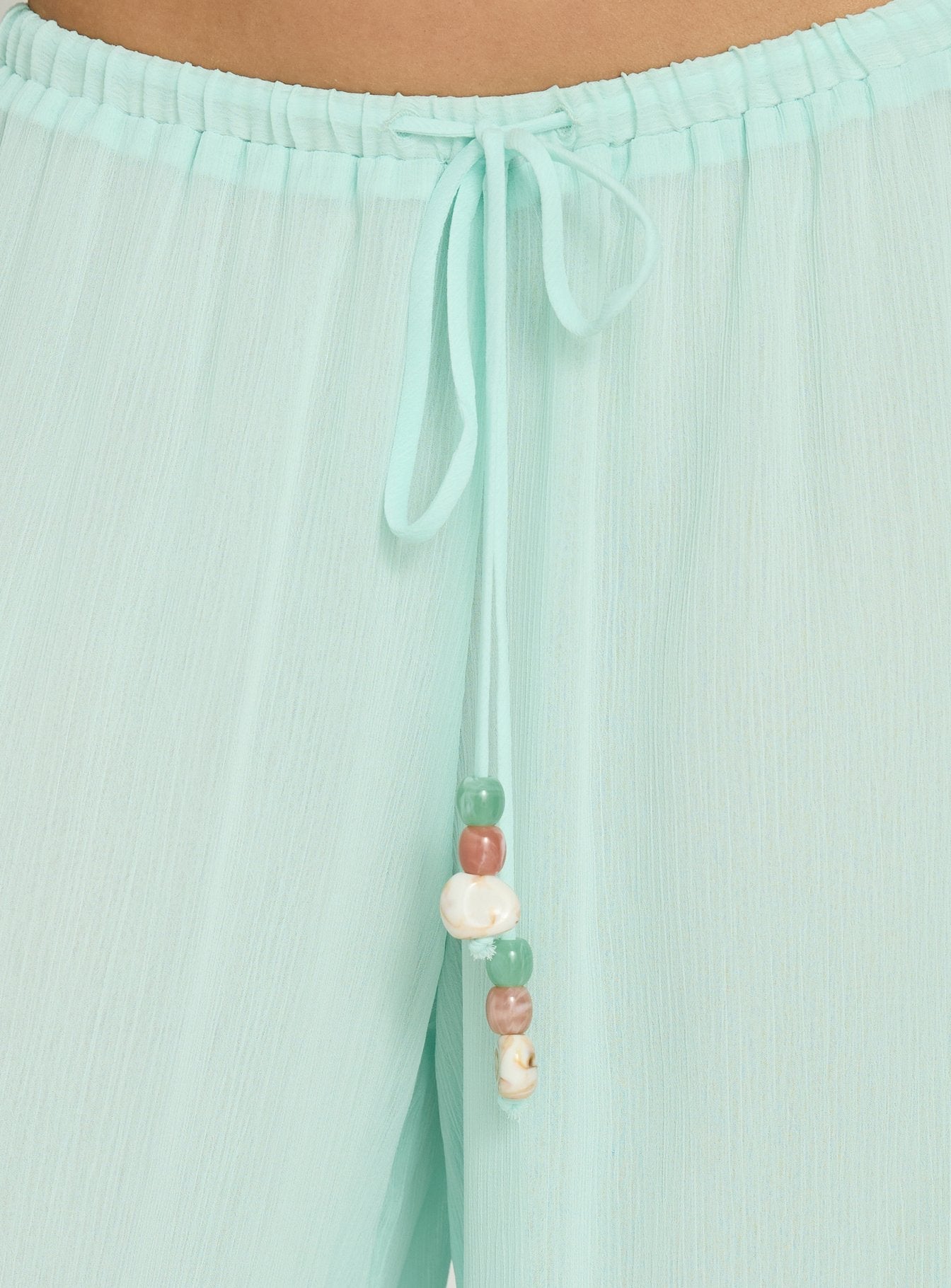 Distinction Chiffon Pants Aqua women's pant set by Ellevoria