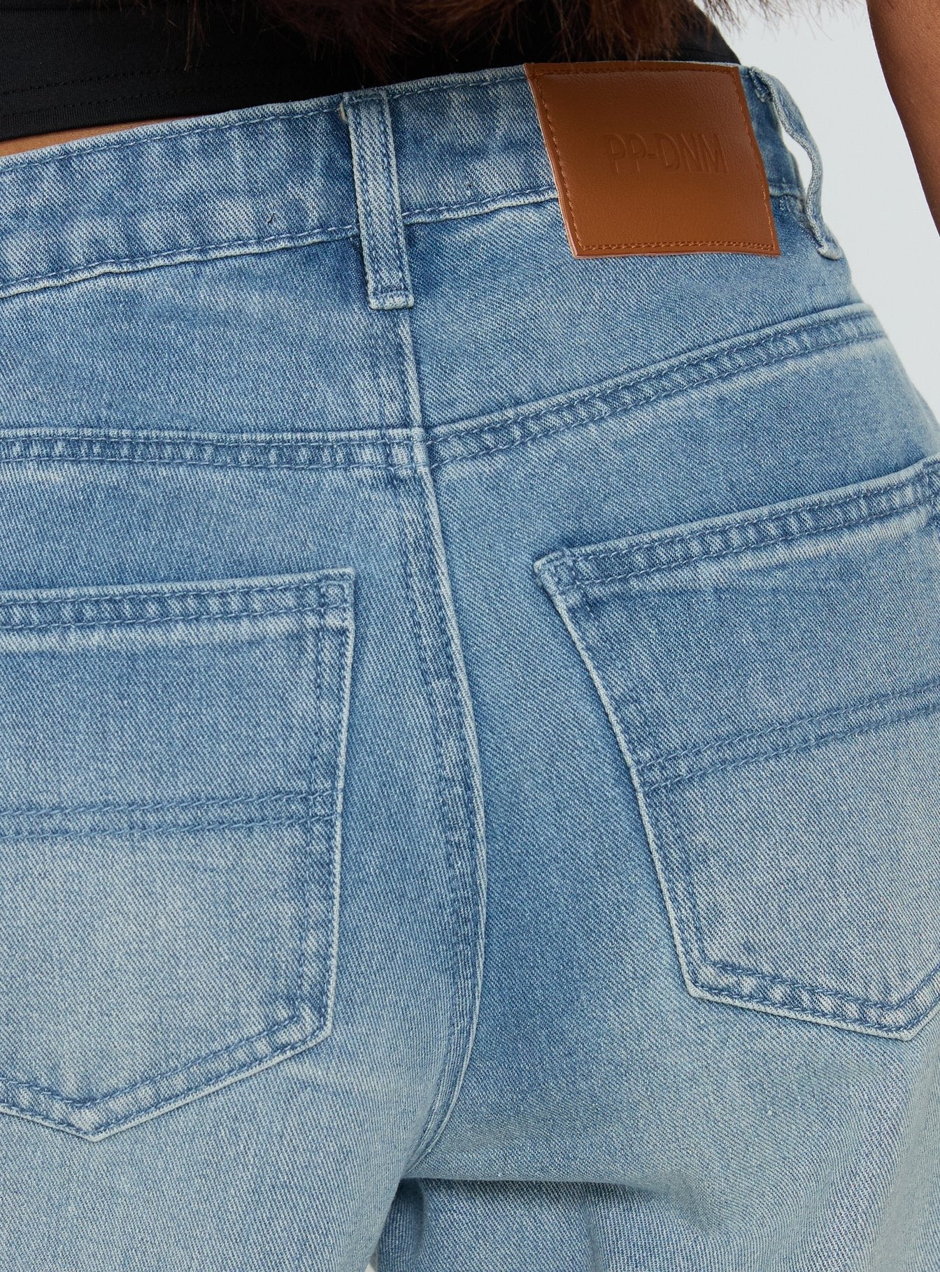 Naylor Mid Rise Wide Leg Jeans Light Blue Wash women's denim jeans by Ellevoria