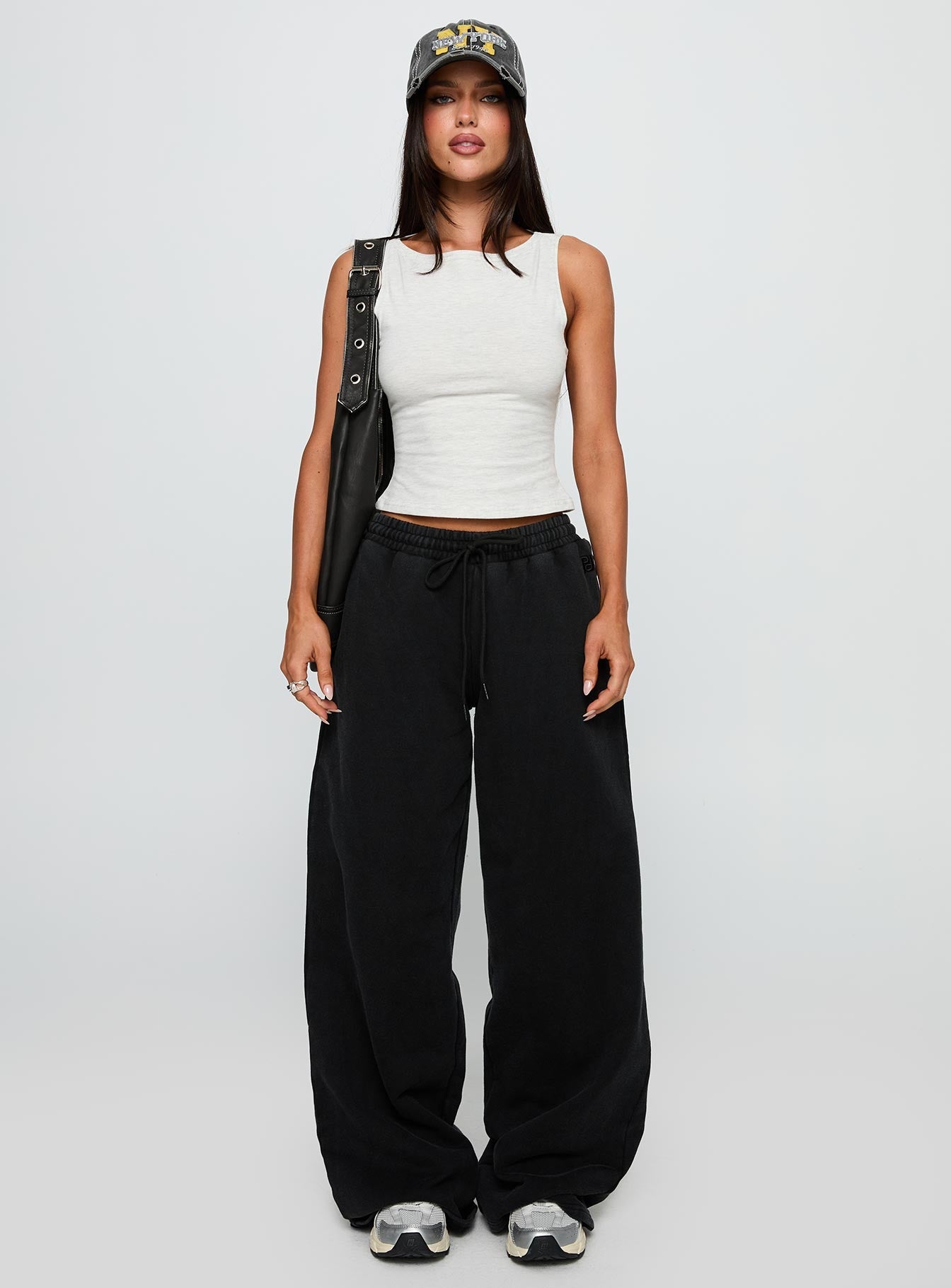 Bleeker High Neck Top Grey Marle - women's top by Ellevoria - view 7