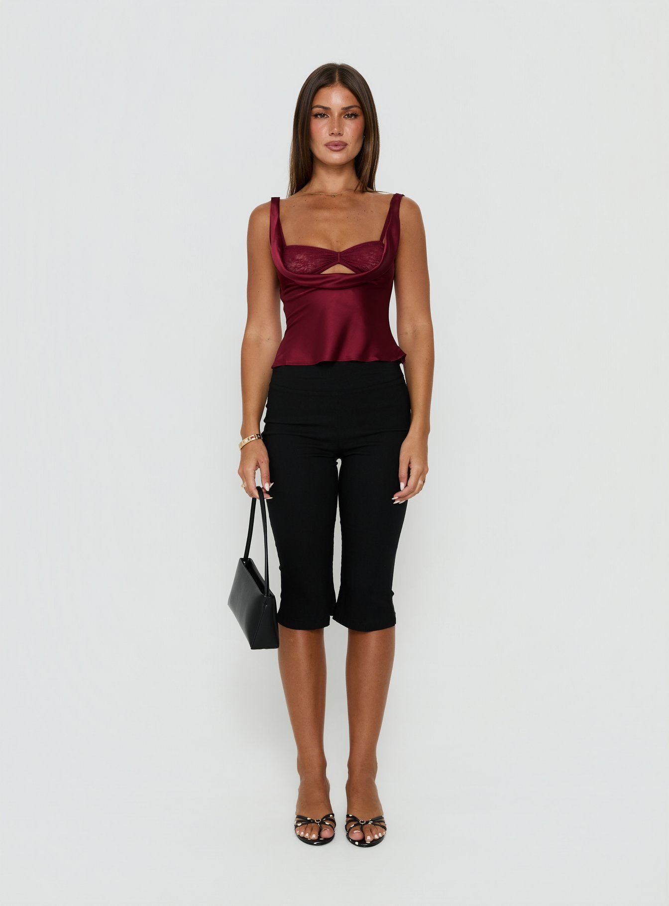 Delilah Top Burgundy - women's top by Ellevoria - view 7