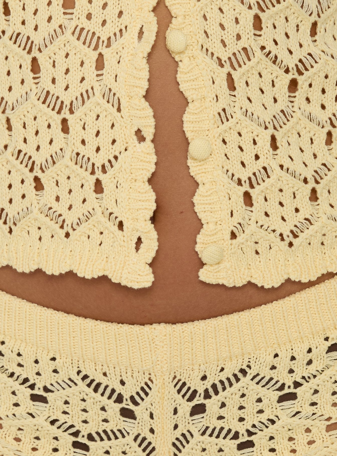Sun Still Shines Crochet Set Yellow women's two piece set by Ellevoria
