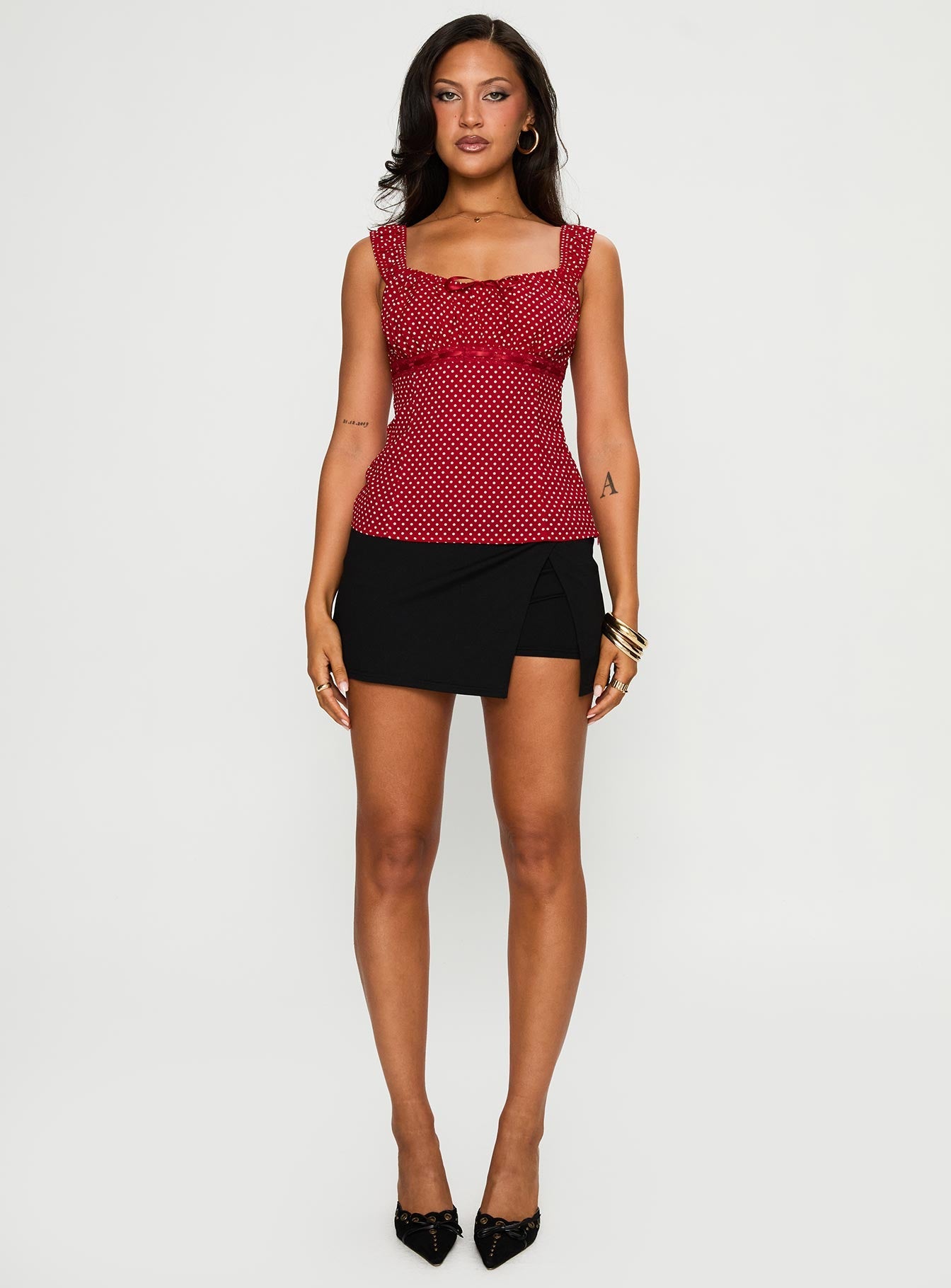 Garconne Top Red Polka Dot - women's top by Ellevoria - view 8