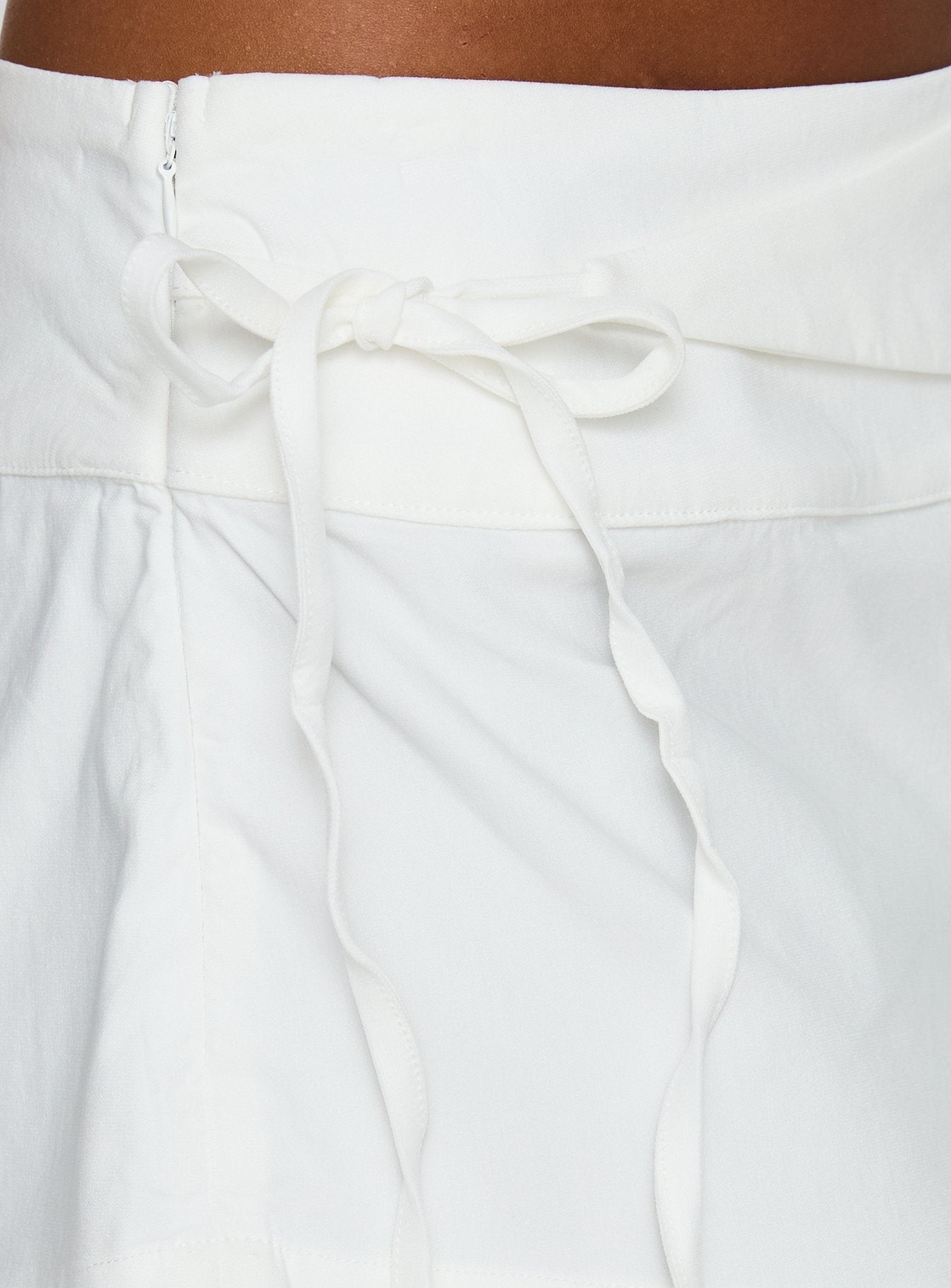 Senzo Wrap Shorts White women's two piece set by Ellevoria