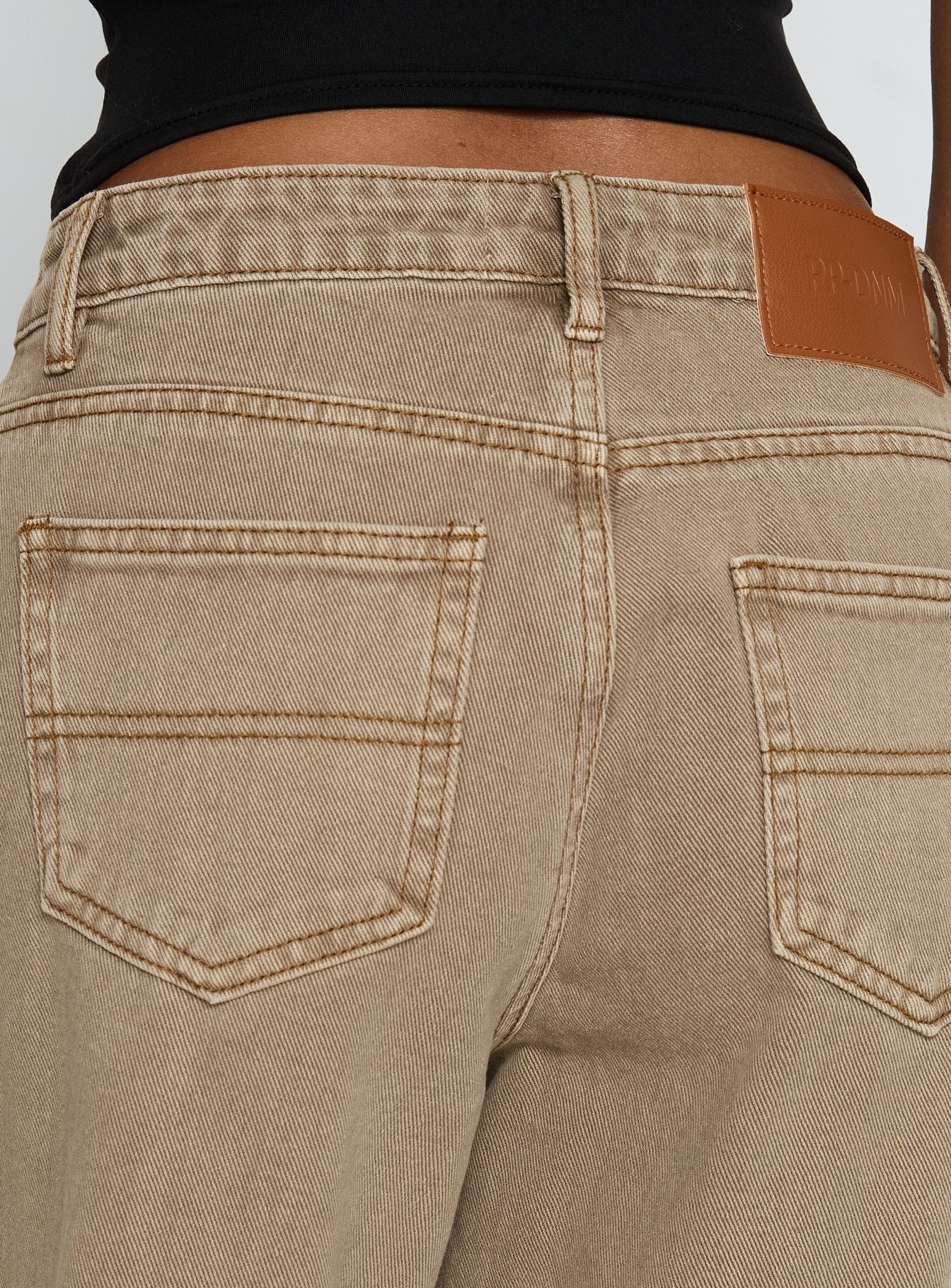 Naylor Mid Rise Wide Leg Jeans Light Brown Wash women's denim jeans by Ellevoria