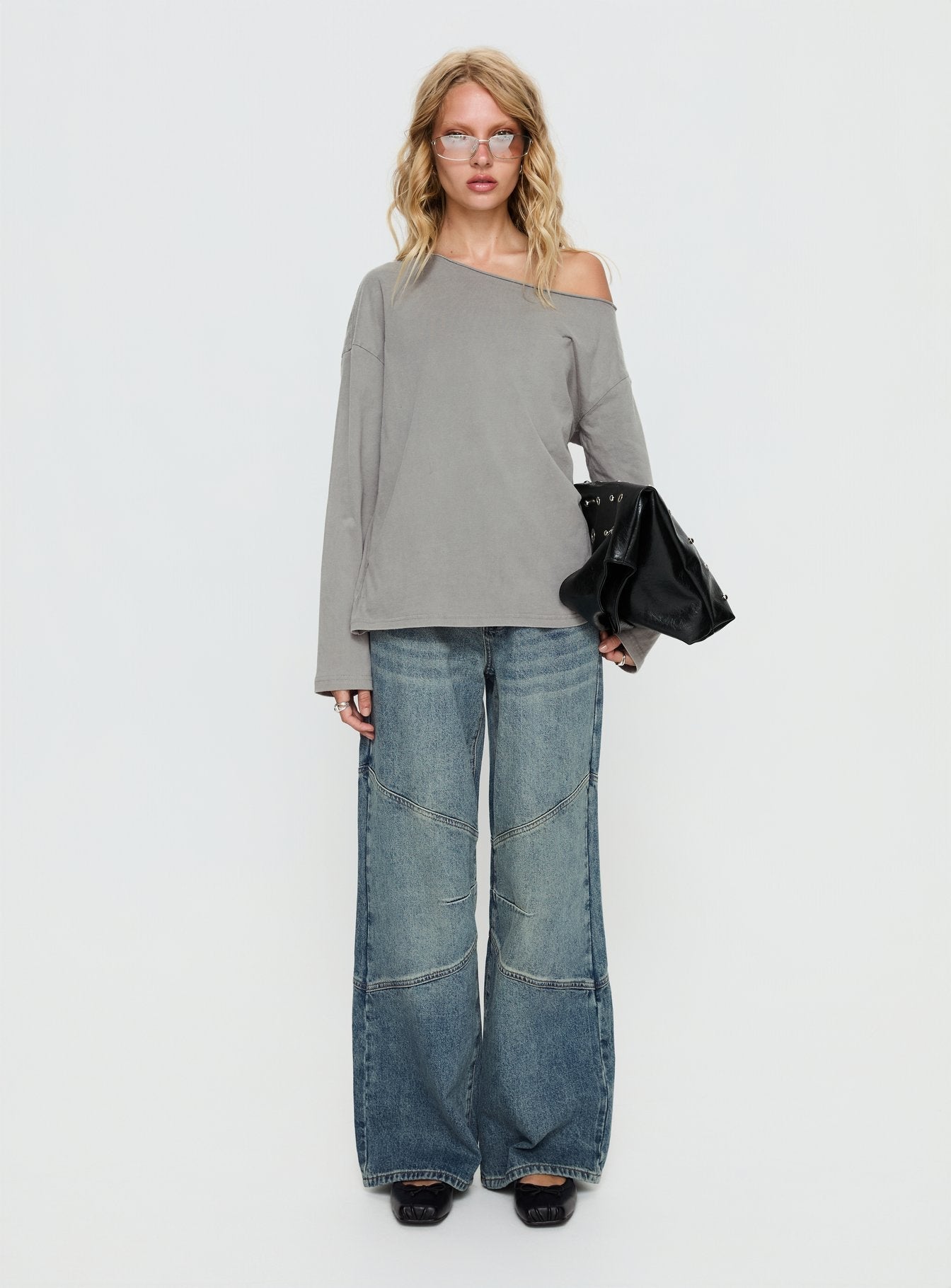 Atmosphere Mid Rise Straight Leg Jeans Antique Wash women's denim jeans by Ellevoria