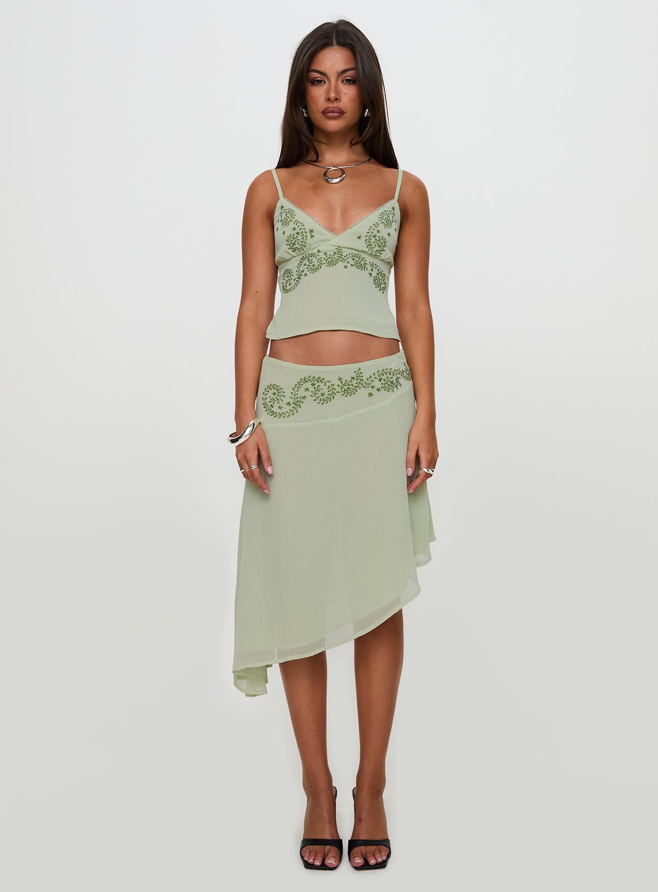 Pappilion Top Sage women's two piece set by Ellevoria