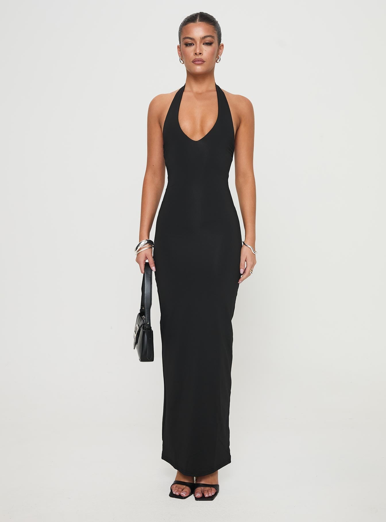 Spicy Maxi Dress Black - women's maxi dress by Ellevoria - view 7