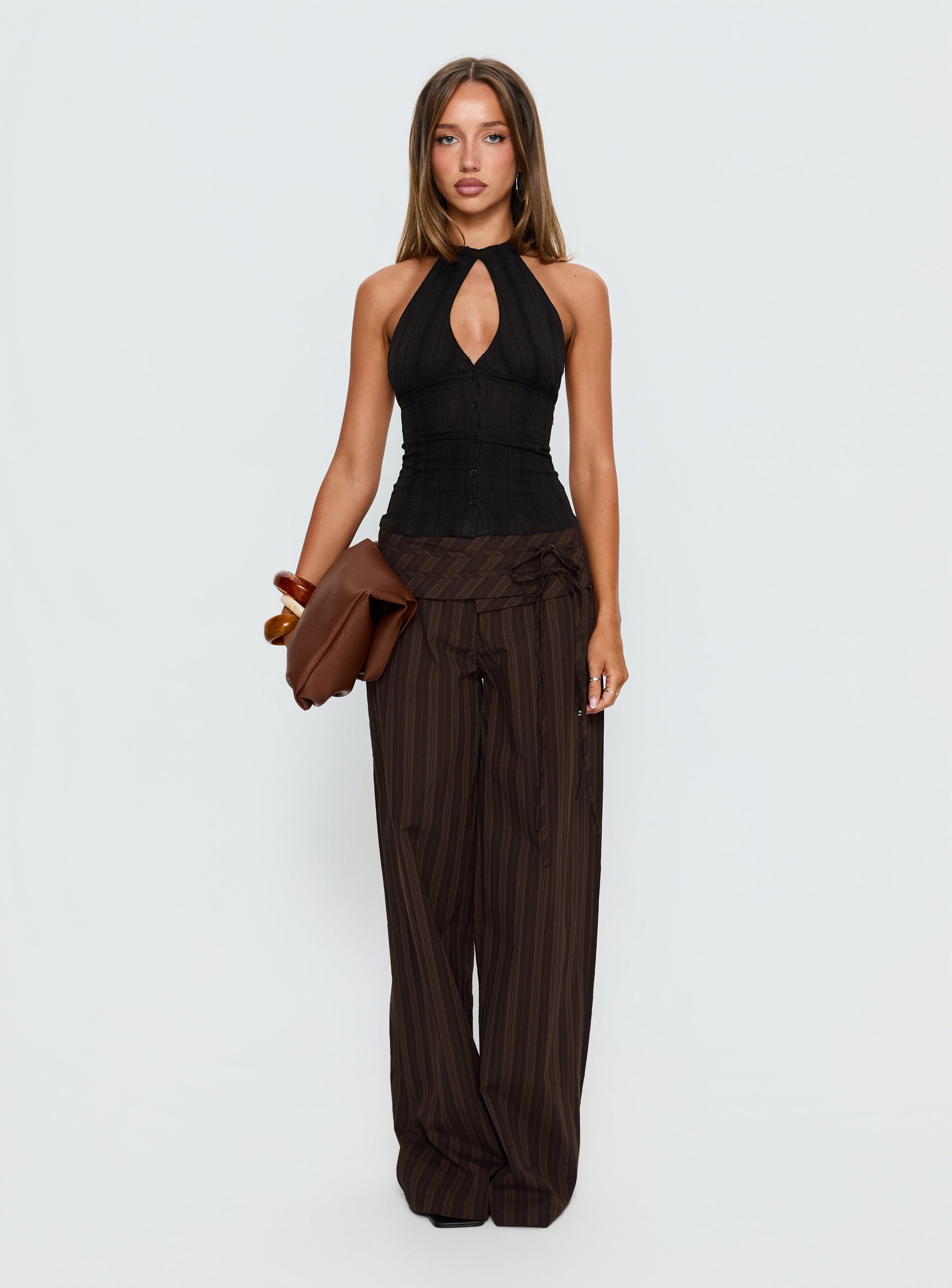Call You Up Keyhole Backless Top Black - women's top by Ellevoria - view 7