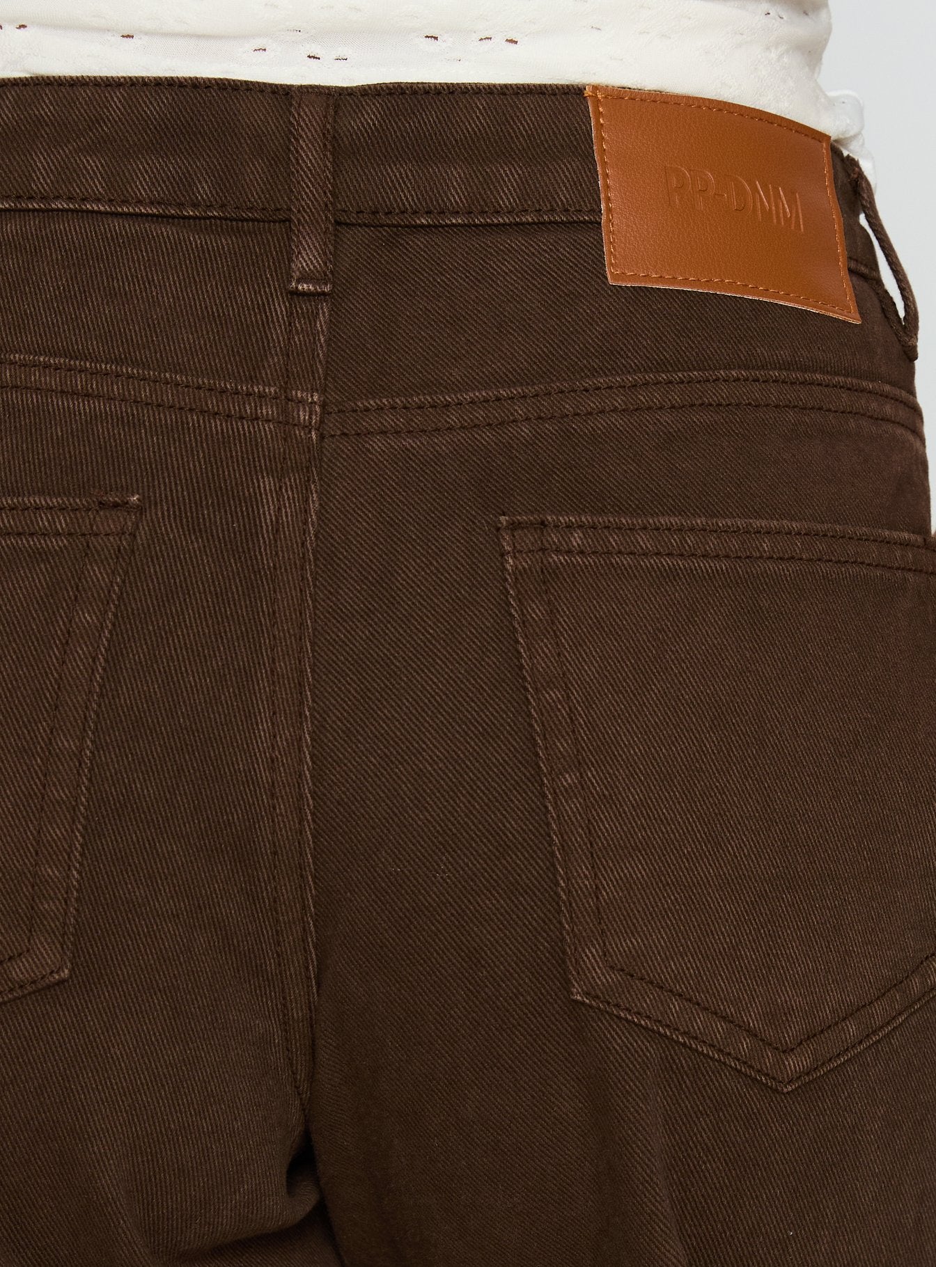 Lando Low Rise Straight Leg Jeans Chocolate women's denim jeans by Ellevoria