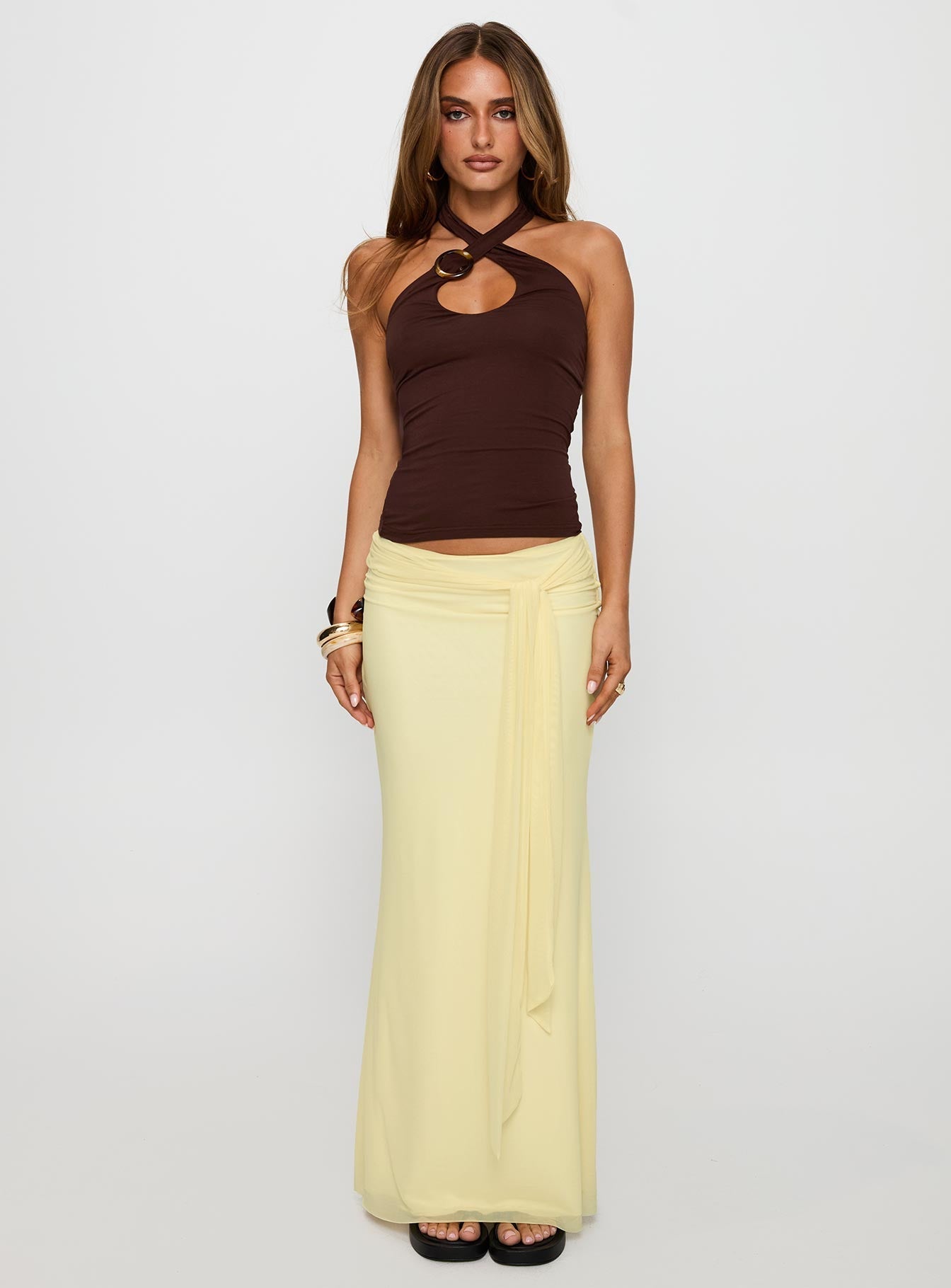 Quell Top Chocolate - women's top by Ellevoria - view 7
