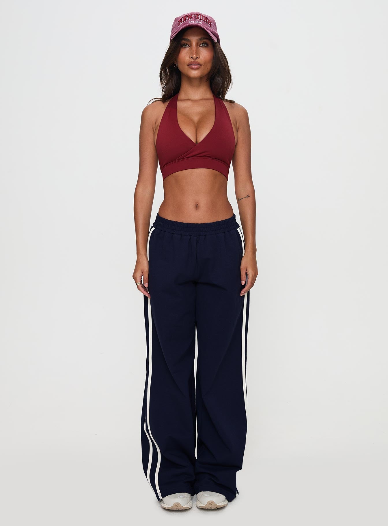 Circuit Track Pants Navy - loose fit women's bottoms by Ellevoria
